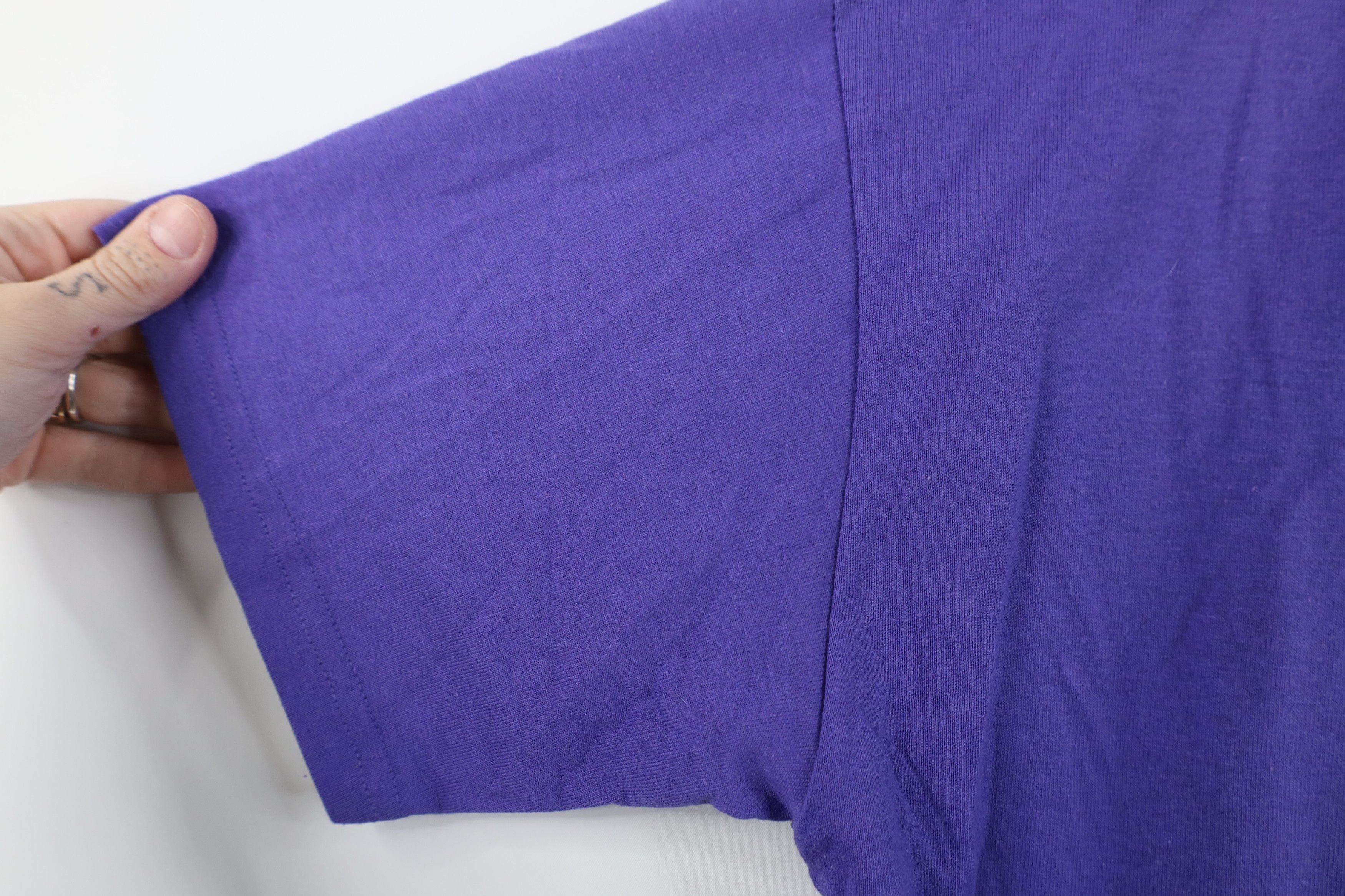 Vintage Vintage 90s Streetwear Blank Short Sleeve T-Shirt Purple USA Size S / US 4 / IT 40 - 6 Thumbnail