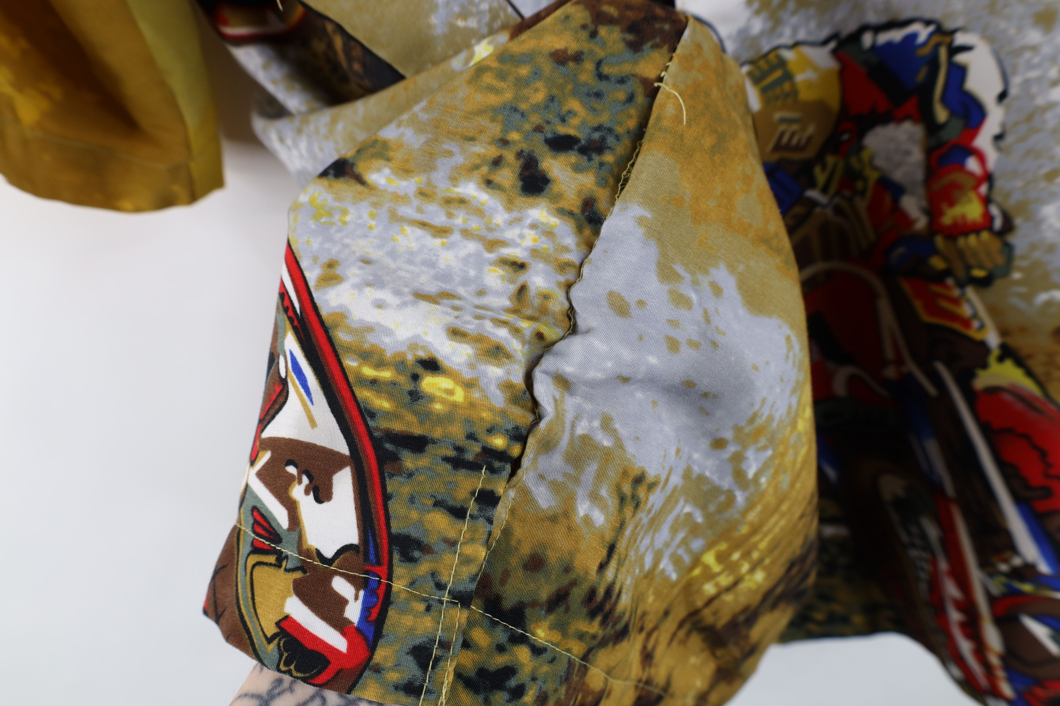Vintage Vintage 90s Y2K Streetwear All Over Print Button Shirt AS IS Size US S / EU 44-46 / 1 - 12 Thumbnail