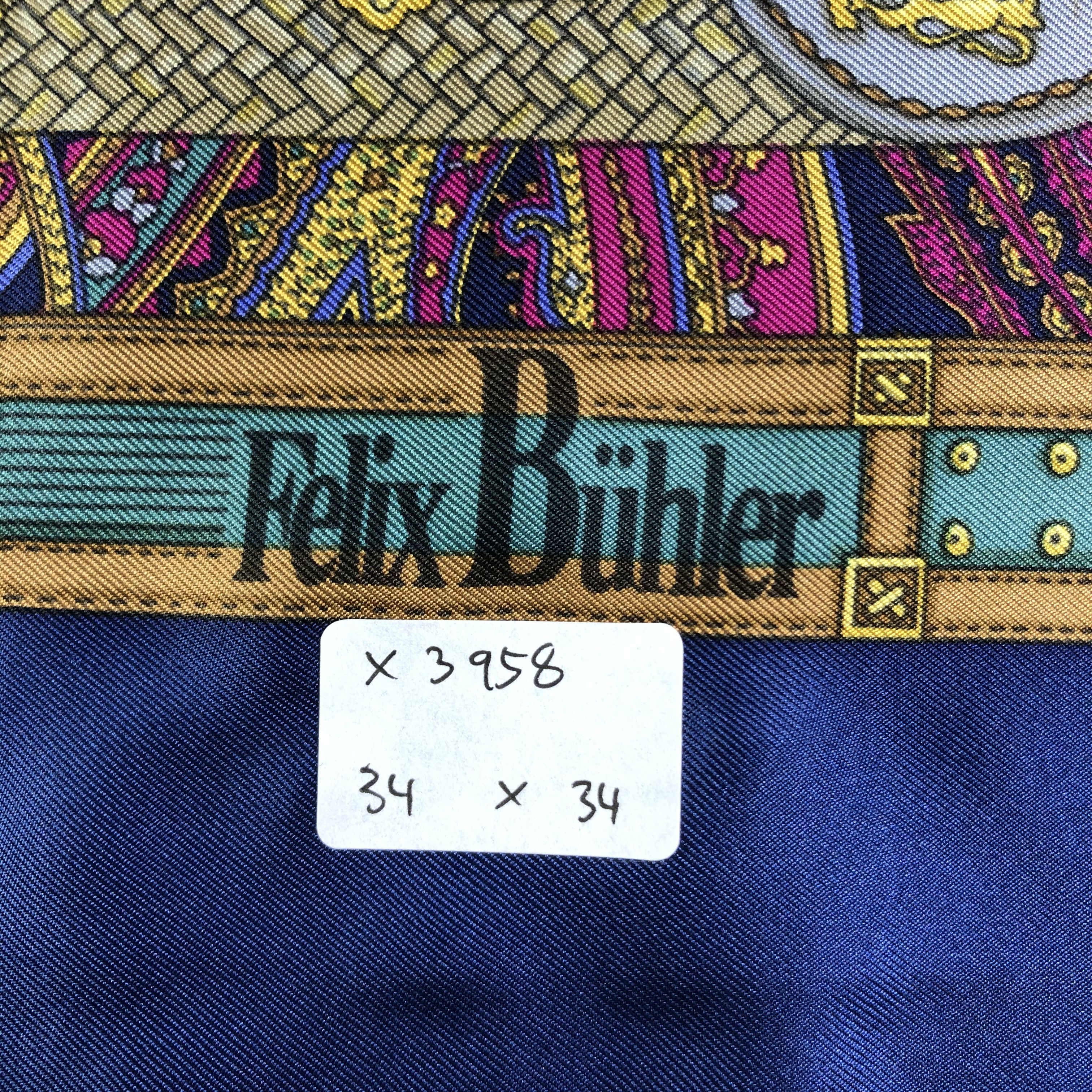 Vintage Vintage Felix Buhler Silk Scarf Size ONE SIZE - 7 Thumbnail