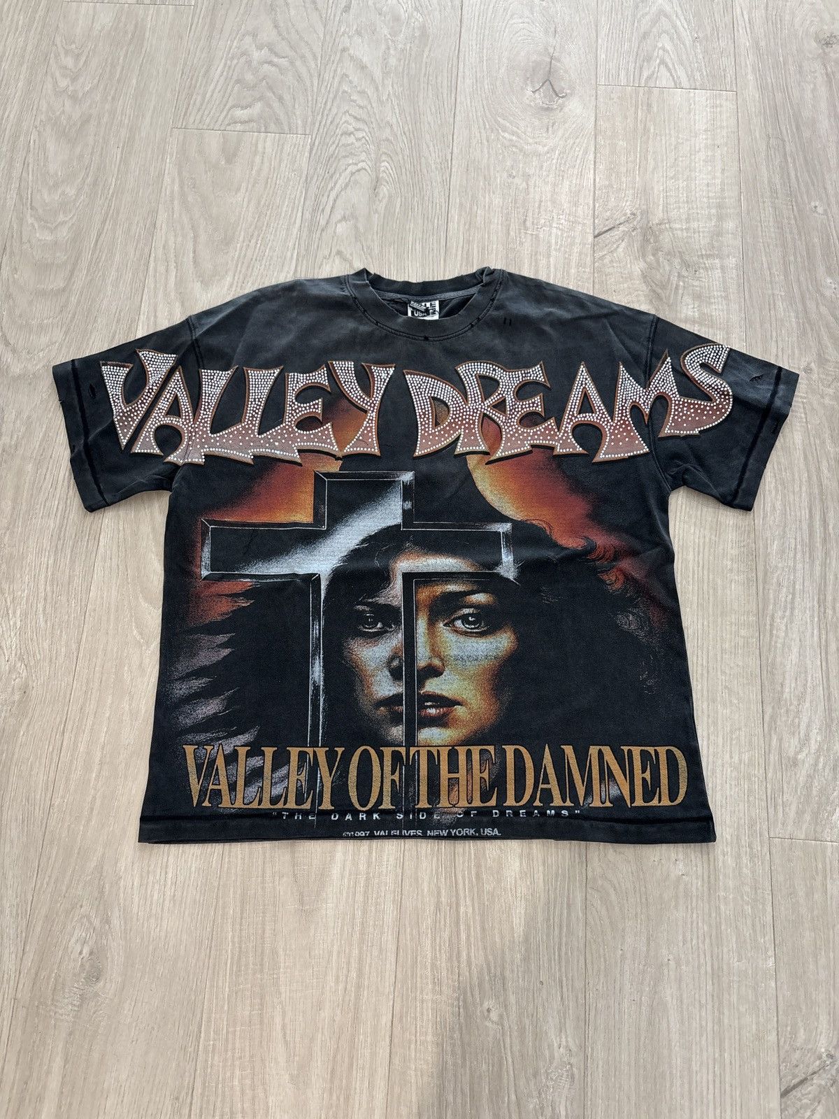 Vale Vale Forever Damned Bling Tee “Washed Black” Size M Size US M / EU 48-50 / 2 - 1 Thumbnail