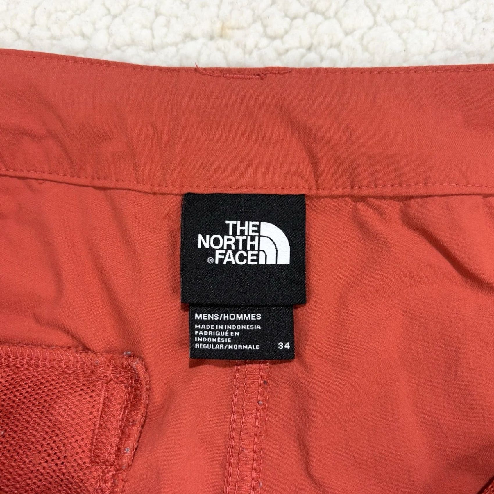 The North Face The North Face Shorts Mens 34 Orange Nylon Hiking Outdoors Flat Front Chino 8” Size US 34 / EU 50 - 3 Thumbnail