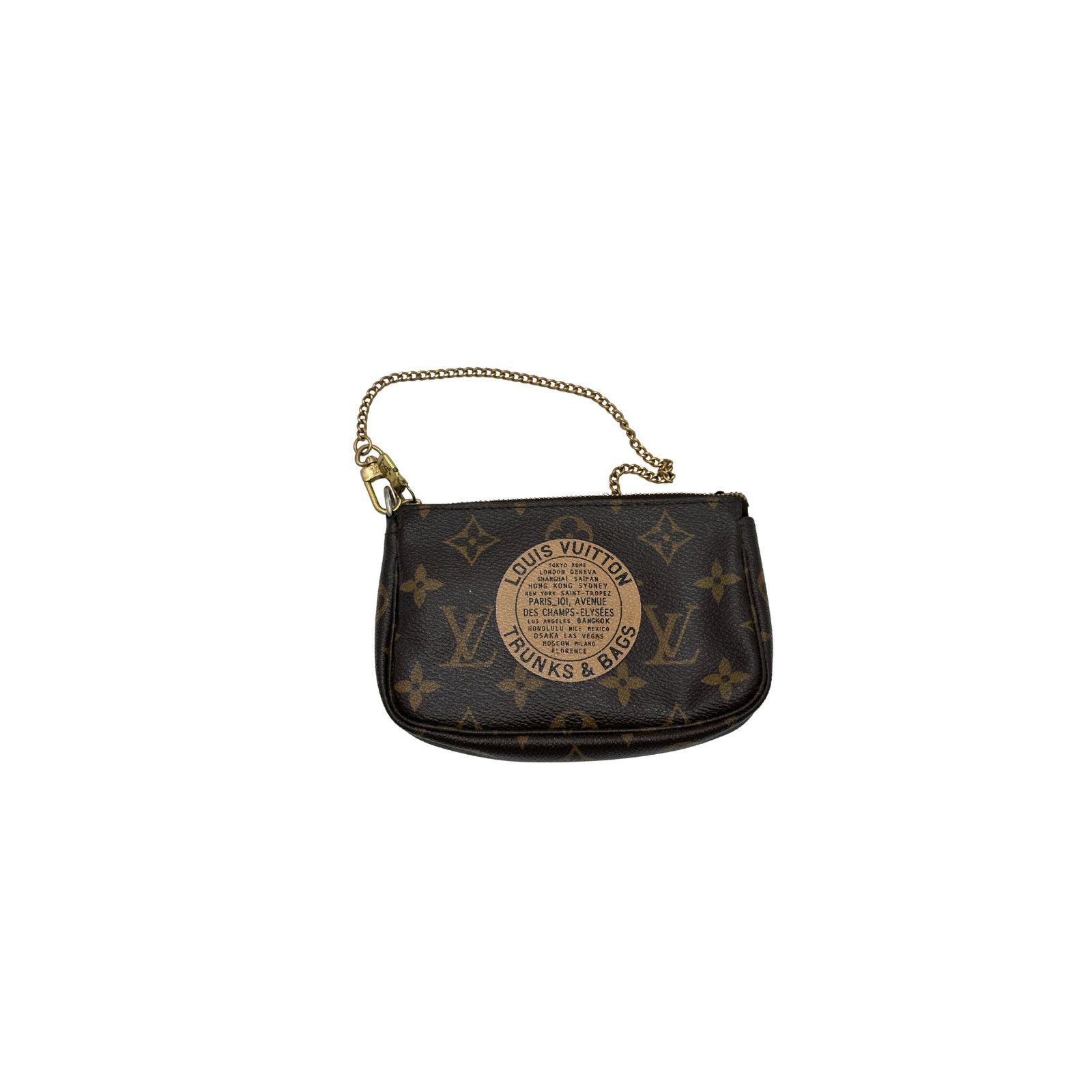 Louis Vuitton Mini Lin Pochette Brown