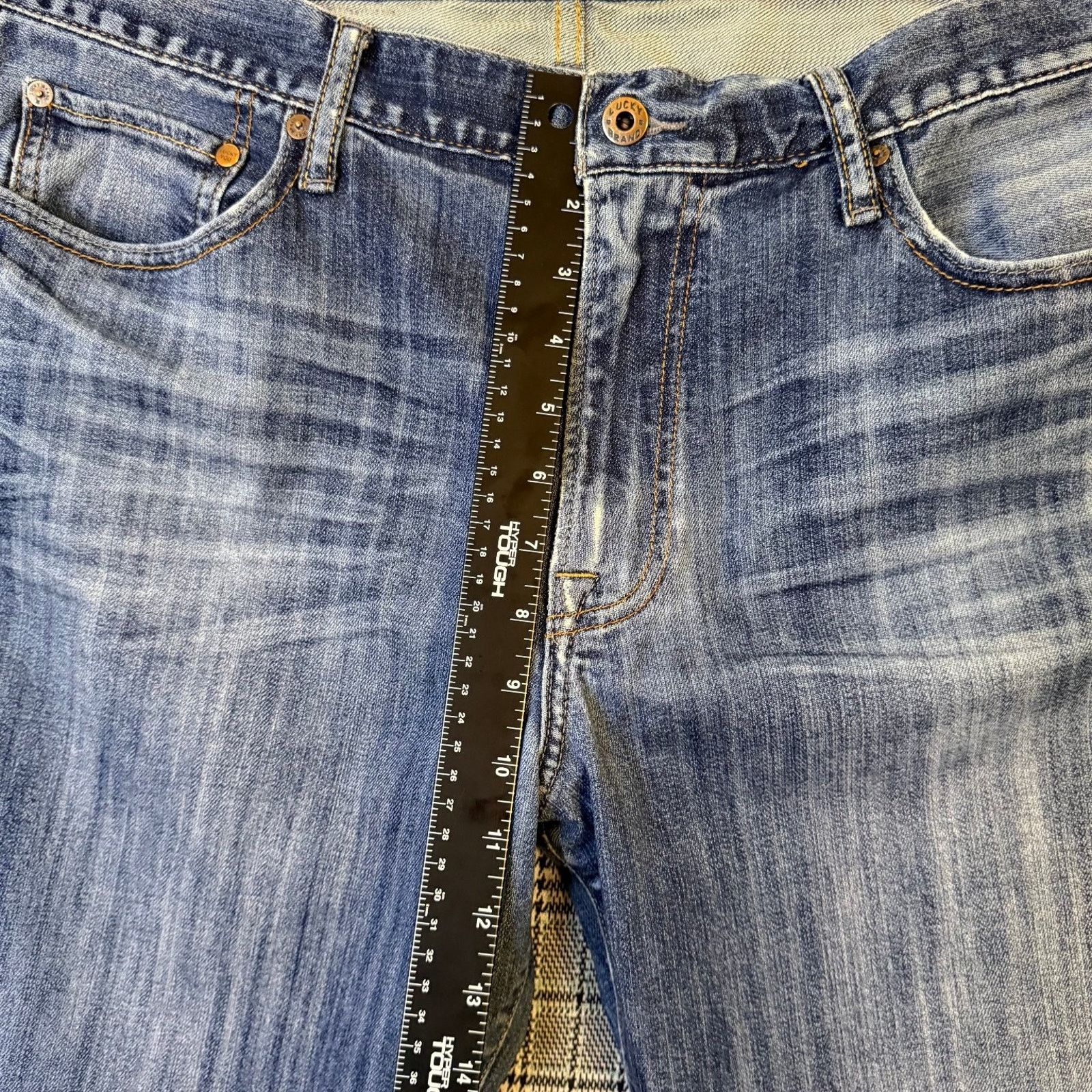 Lucky Brand Lucky Brand Men's Jeans Blue Wash Denim Straight Leg 38x30 Size US 38 / EU 54 - 5 Thumbnail