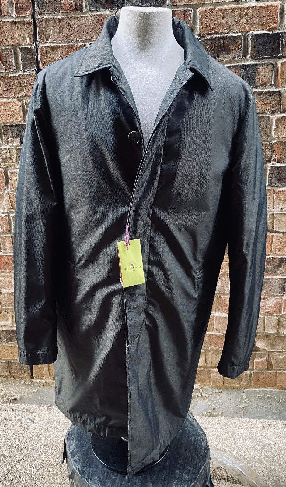 Etro Etro 🇮🇹 brown techno leather trim all season car coat 54 NW Size US L / EU 52-54 / 3 - 18 Thumbnail