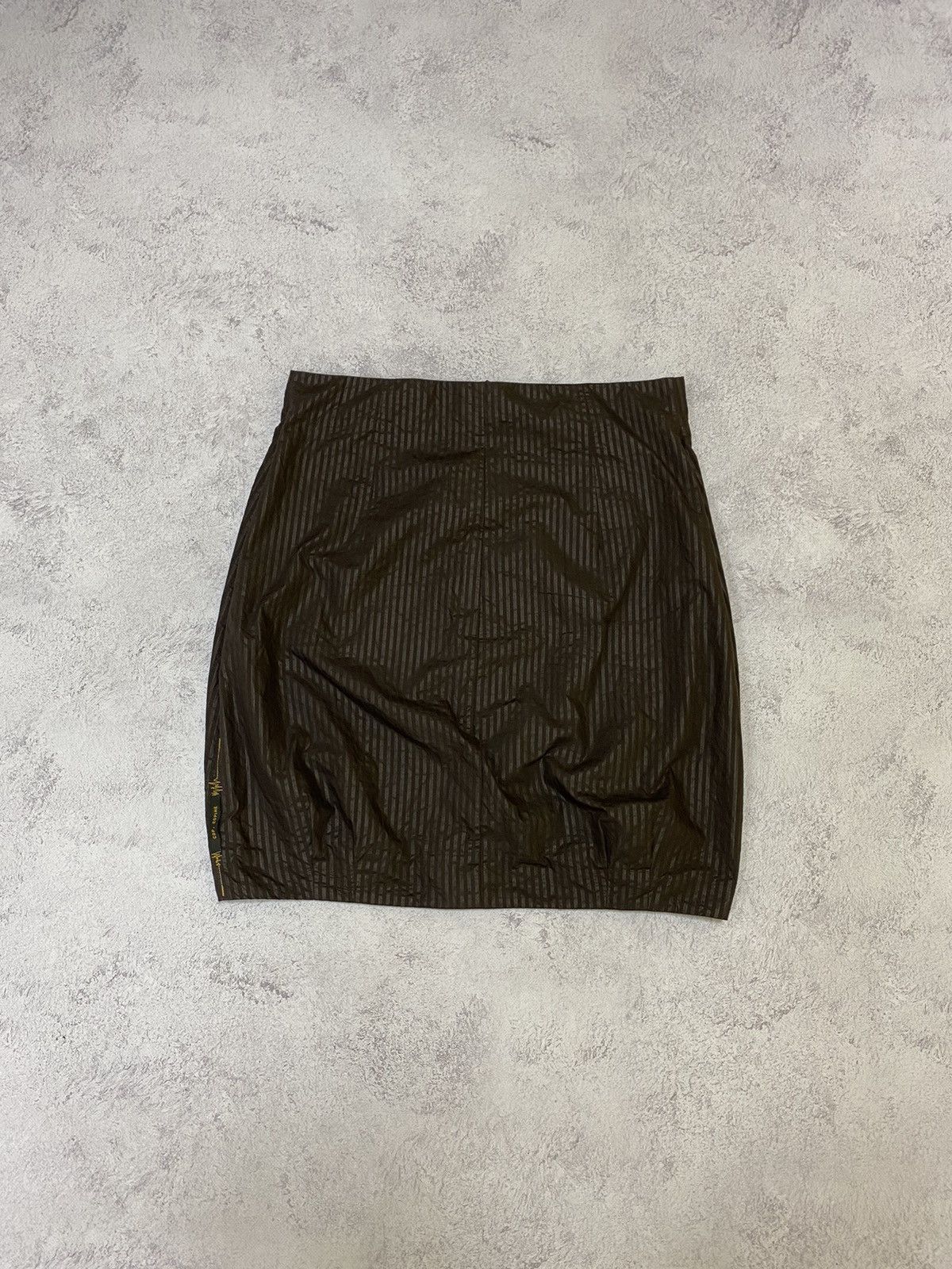 Cop Copine Cop Copine Womens Vintage Brown Striped Mini Skirt Size 42 Size 28" / US 6 / IT 42 - 1 Thumbnail