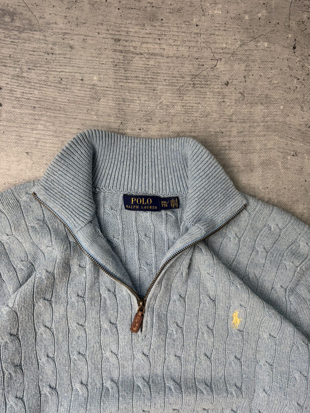 Polo Ralph Lauren Vintage 90S Polo Ralph Lauren PRL Knited 1/3 Zip Sweater Size US L / EU 52-54 / 3 - 2 Thumbnail