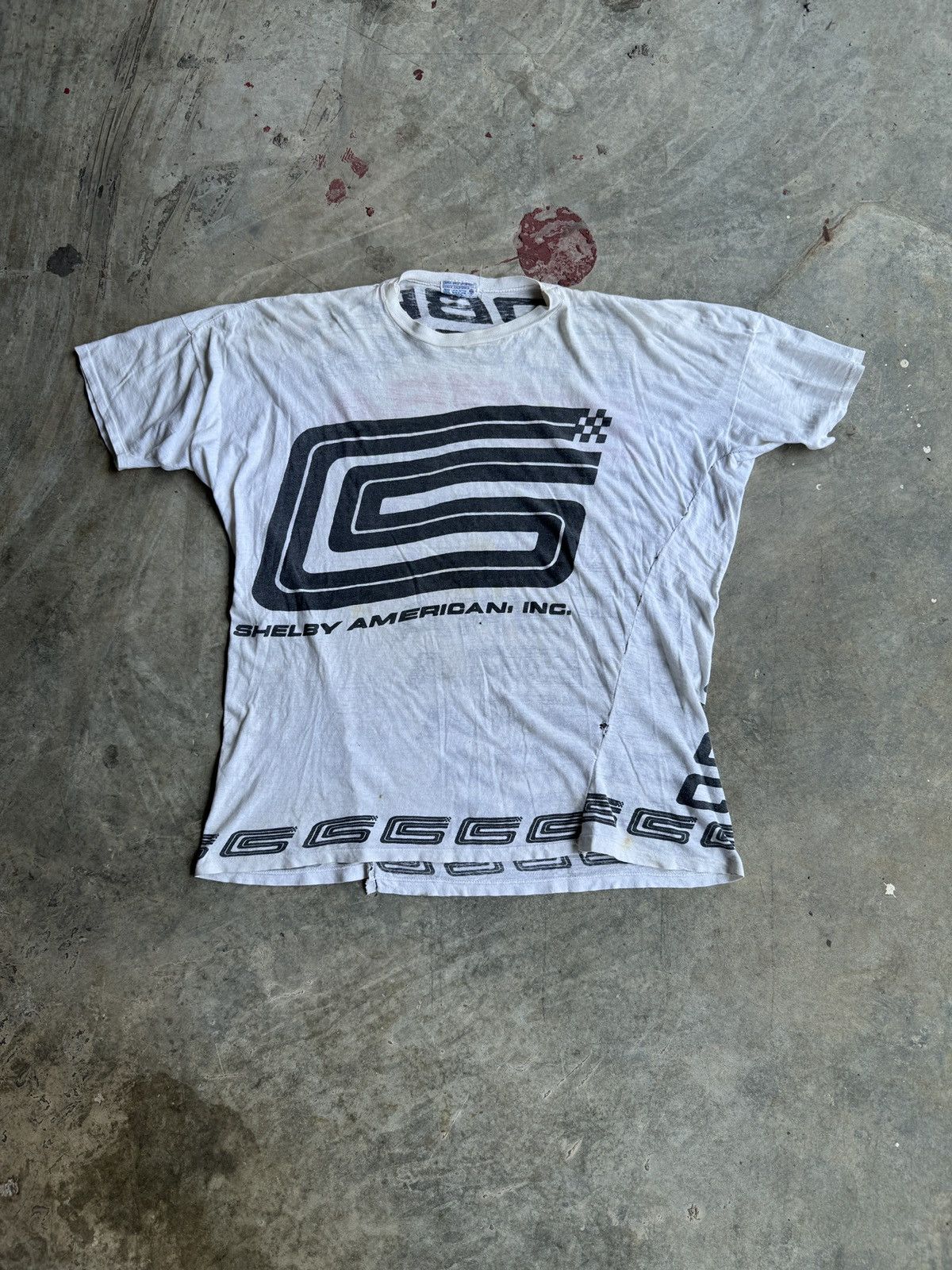 Ford *RARE* CARROLL SHELBY ENTERPRISES VINTAGE T SHIRT COBRA FORD Size US XXL / EU 58 / 5 - 13 Thumbnail