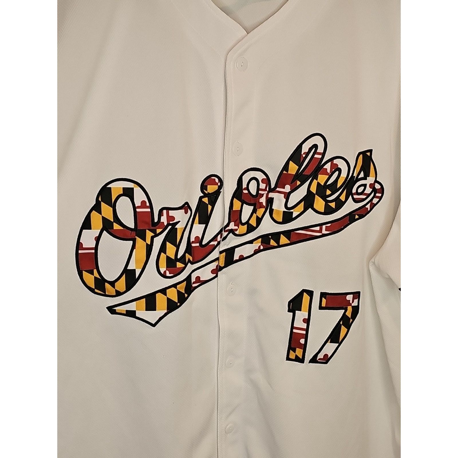 MLB Baltimore Orioles Jersey Maryland Flag 2017 SGA Size XL Size US XL / EU 56 / 4 - 2 Thumbnail