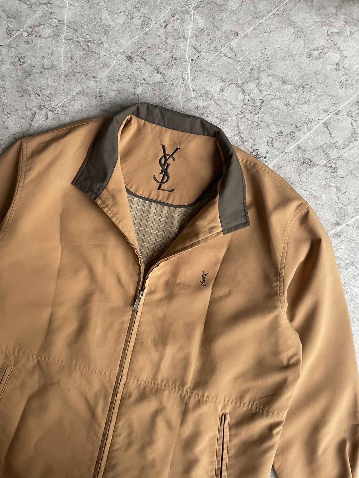 Saint Laurent Paris 🔥BIG LOGO🔥 Yves Saint Laurent Ysl jacket Size US L / EU 52-54 / 3 - 1 Thumbnail