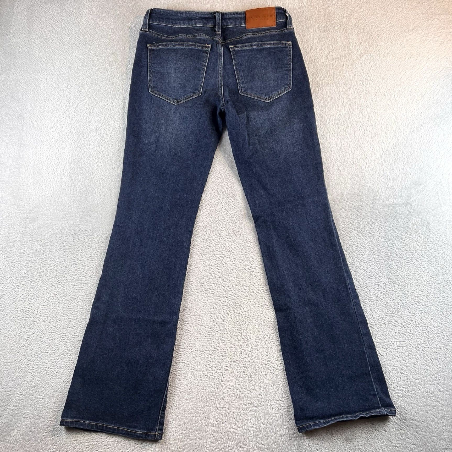 Lucky Brand Lucky Brand Lolita Boot Jeans Womens 4/27 Medium Dark Stretch Denim 5-Pocket Regular Blue Shoes? Size 27" / US 4 / IT 40 - 2 Thumbnail
