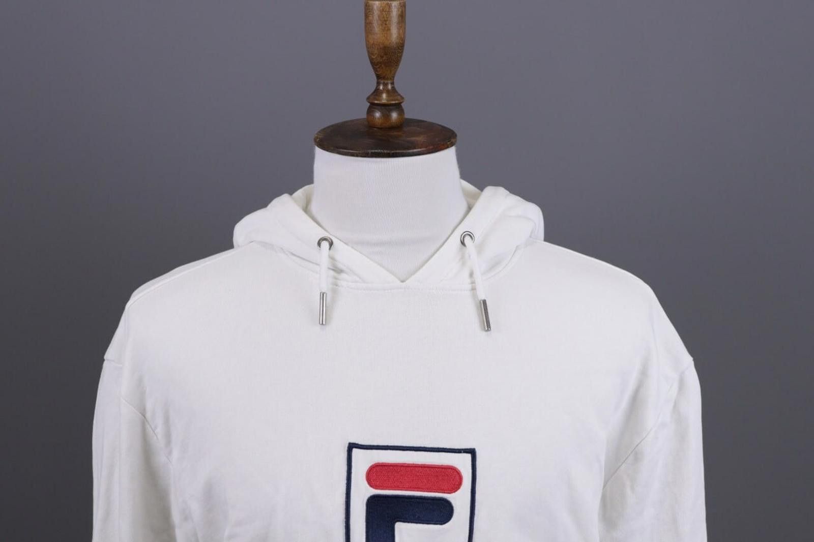 Fila Fula White Big Logo Long Sleeve Hoodie Sweater Size L Size US L / EU 52-54 / 3 - 5 Thumbnail