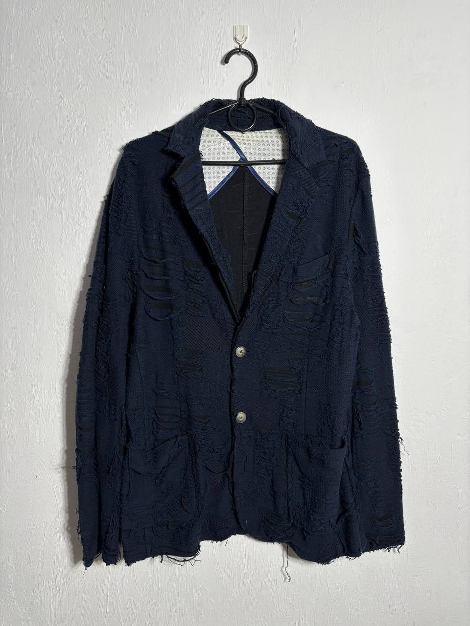Japanese Brand Avant Garde Torn Japanese Y2K Blazer jacket Size US M / EU 48-50 / 2 - 2 Thumbnail