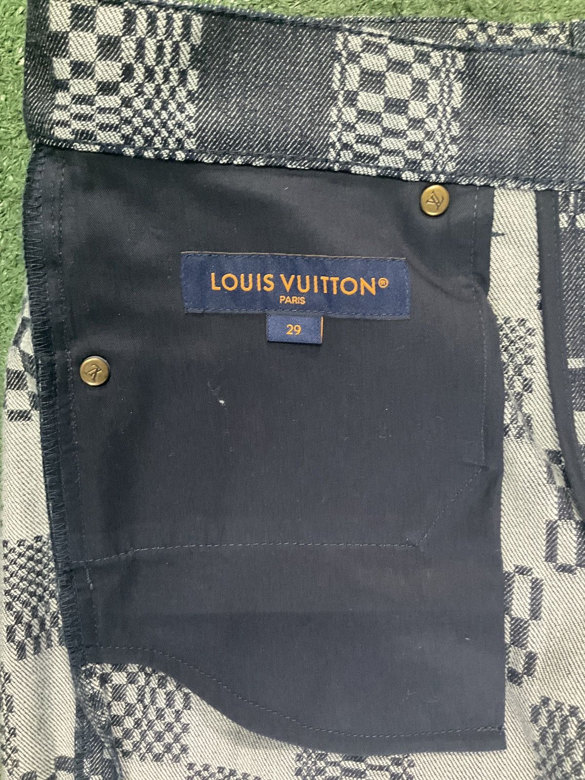 Louis Vuitton Louis Vuitton Distorted Damier Print Jeans Size US 29 - 6 Thumbnail