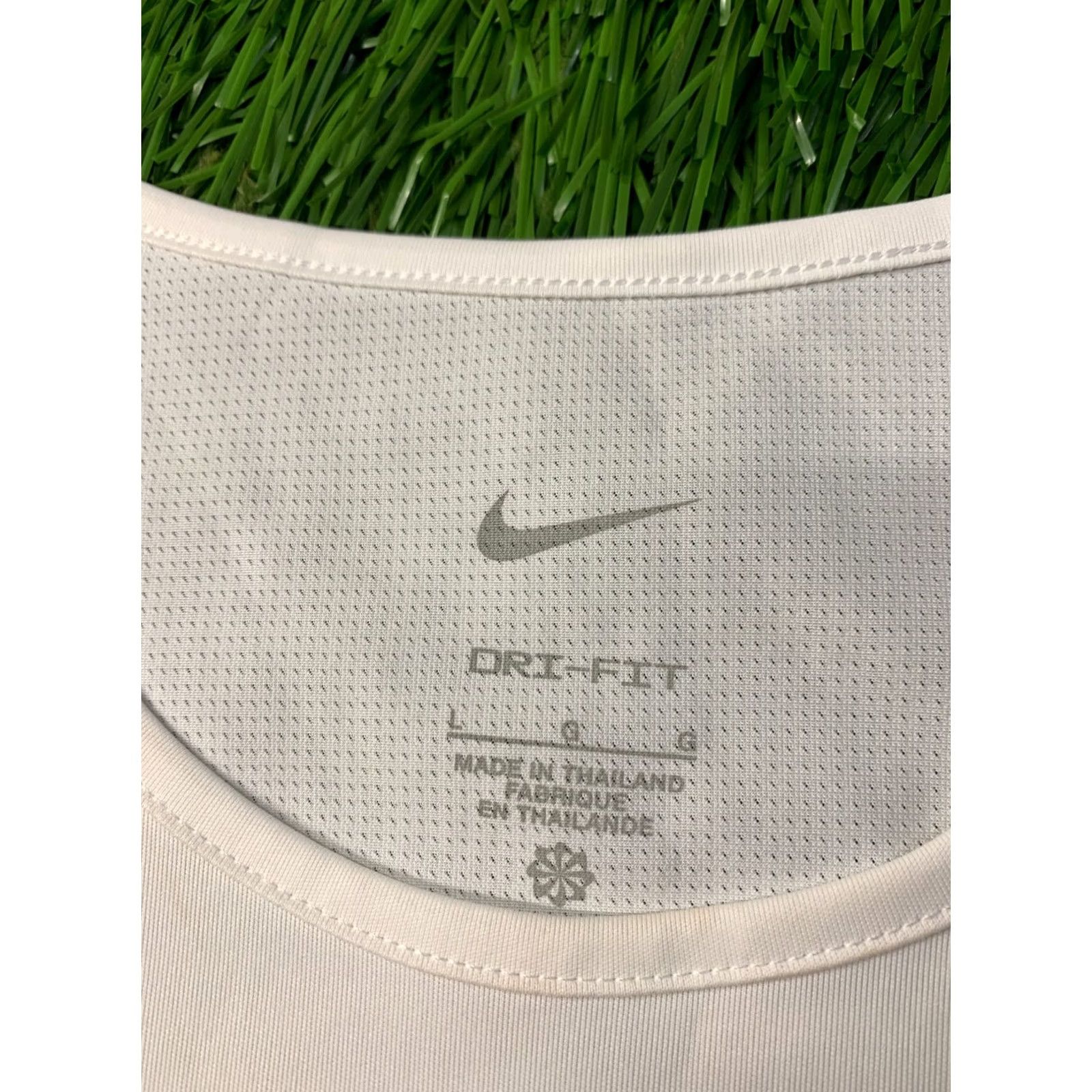 Nike Nike Dri-Fit Women Training Shirt Jersey Tee L White Running Sport Shirt Ladies 2023 Size L / US 10 / IT 46 - 5 Thumbnail