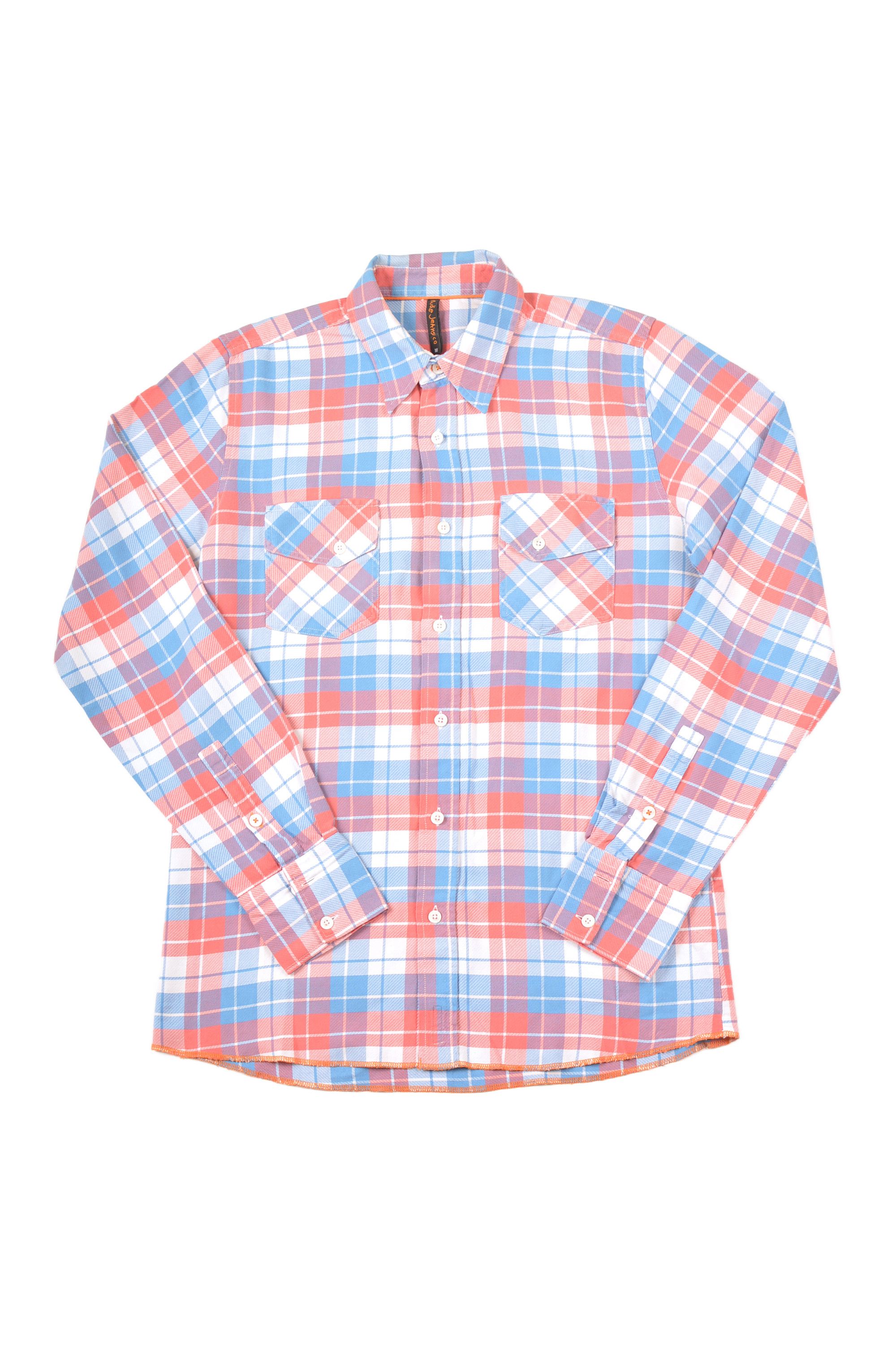Flannel Nudie Jeans Plaid Flannel Long Sleeve Button Shirt Size US M / EU 48-50 / 2 - 1 Thumbnail