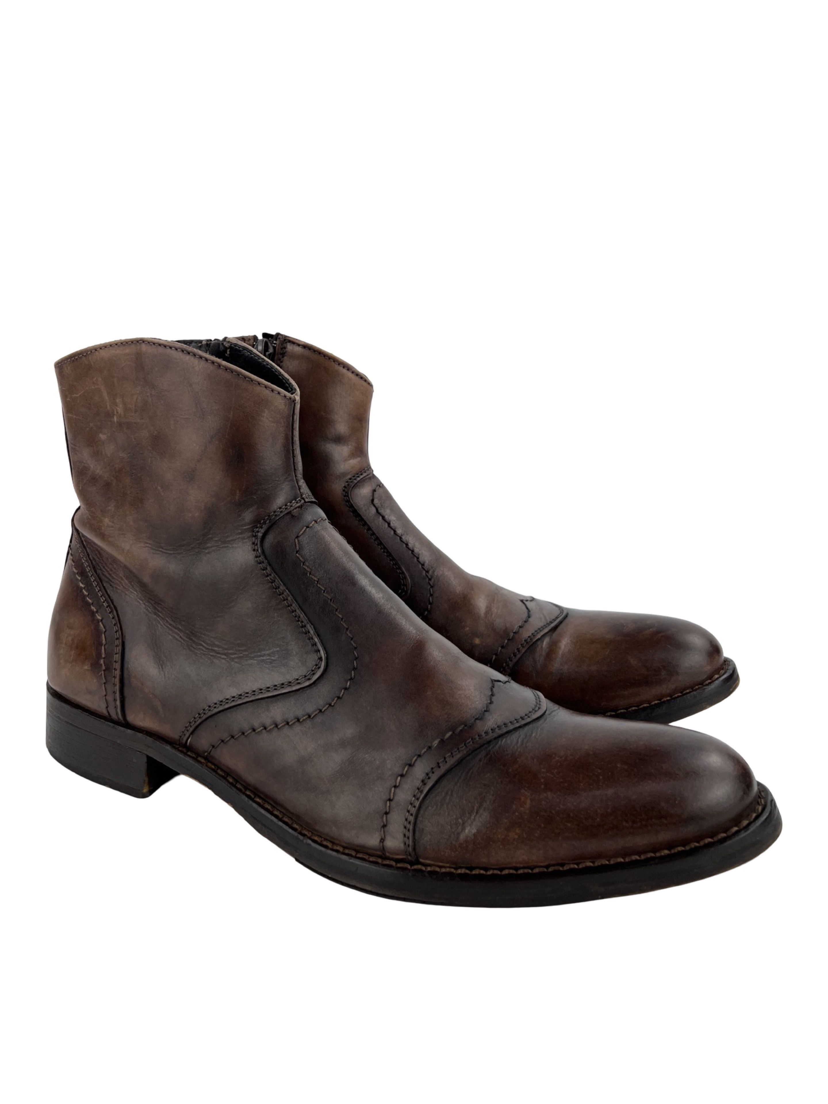 Navyboots Chelsea Mid Avant Garde Style Boots Leather