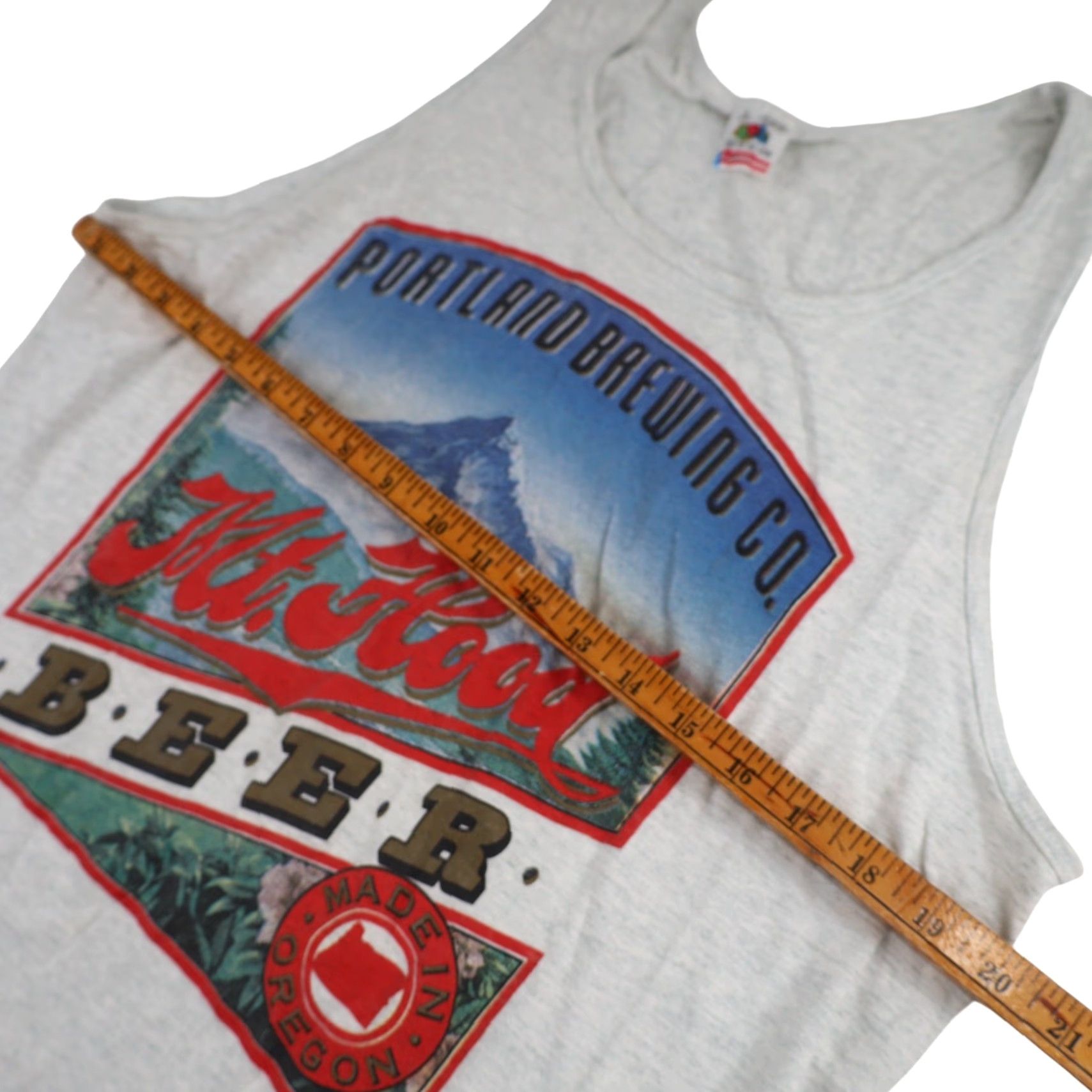 Vintage VINTAGE Portland Brewing Co. Mt. Hood Beer Mens Tank Top Gray L Graphic Shirt Size US L / EU 52-54 / 3 - 6 Thumbnail