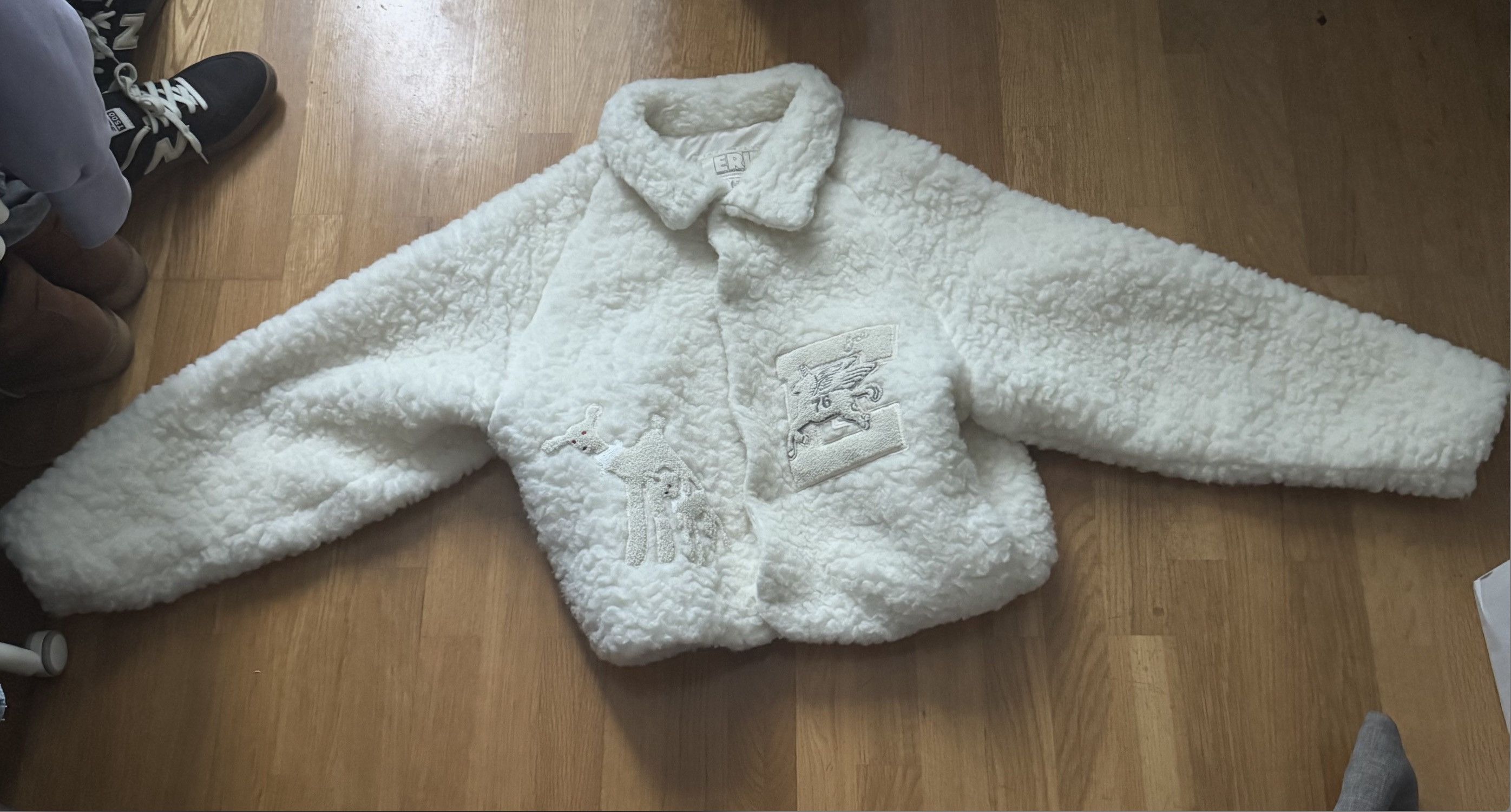 ERL Erl Fleeced Wool Bomber Jacket Size US M / EU 48-50 / 2 - 2 Thumbnail