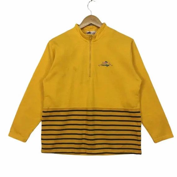 Courreges Vtg COURREGES PARIS Sport Futur Zip Striped Jacket Sweater Size M / US 6-8 / IT 42-44 - 1 Thumbnail