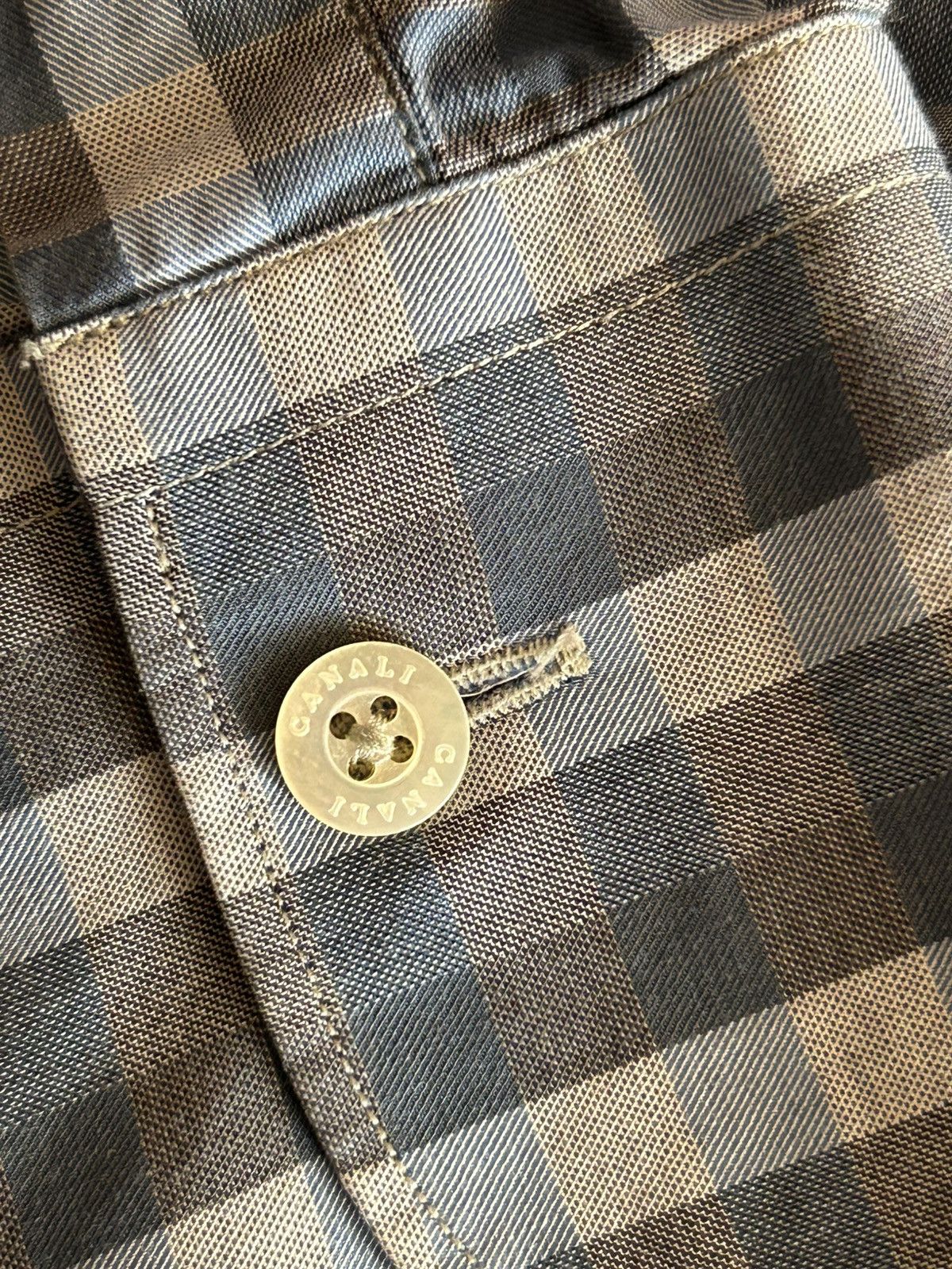 Canali Canali Men’s M Check Casual Shirt Made in Italy Unworn Size US M / EU 48-50 / 2 - 6 Thumbnail