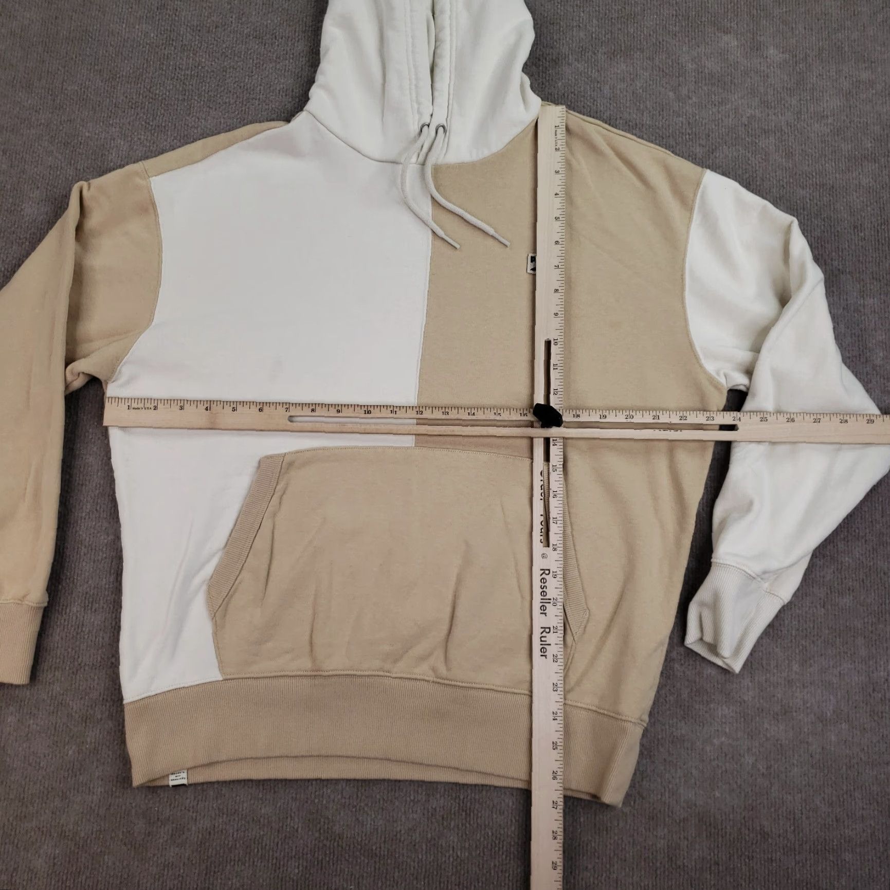 Puma Puma Hoodie Mens Size Medium Brown White Sweatshirt Long Sleeve Pockets Hooded Pullover Size US M / EU 48-50 / 2 - 2 Thumbnail