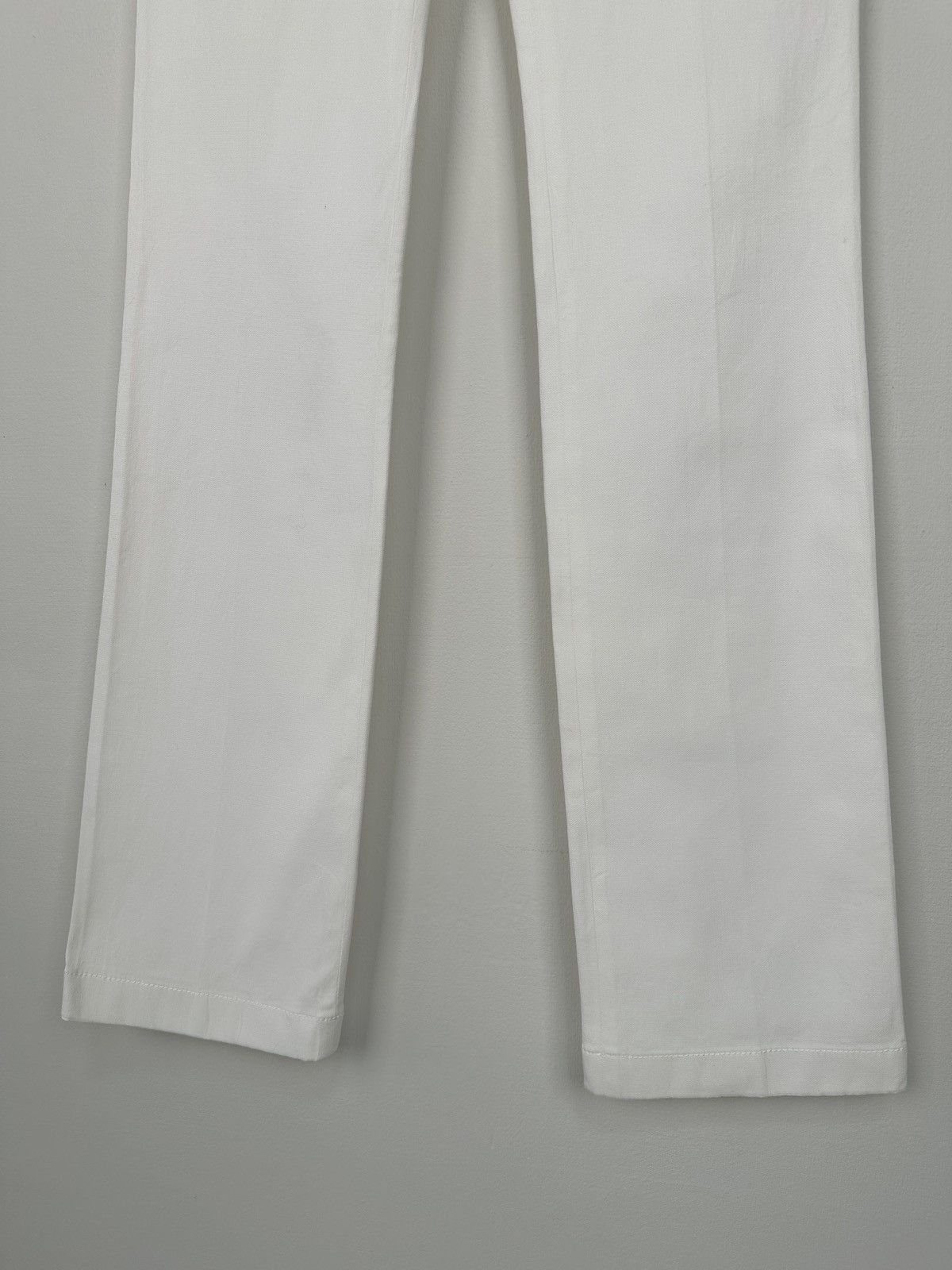 Dolce & Gabbana Y2K DOLCE & GABBANA Flared White Jeans Pants Gold Button Size 25" / US 0 / IT 36 - 4 Thumbnail