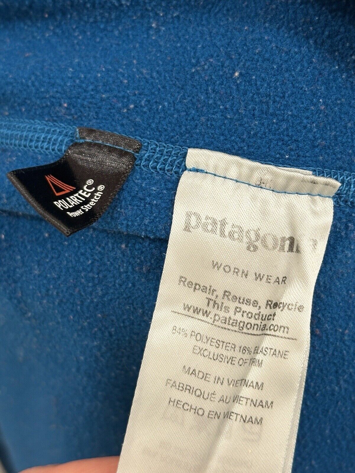 Patagonia Patagonia Worn Wear Mens Track Jacket Hiking Fleece Polartec Size US L / EU 52-54 / 3 - 7 Thumbnail