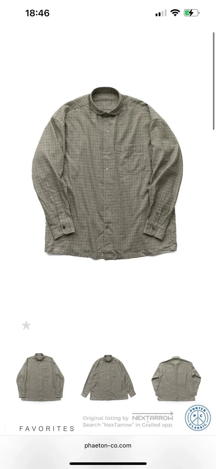 Other Cashmere Cotton Gold Check Shirt. Size US M / EU 48-50 / 2 - 3 Thumbnail
