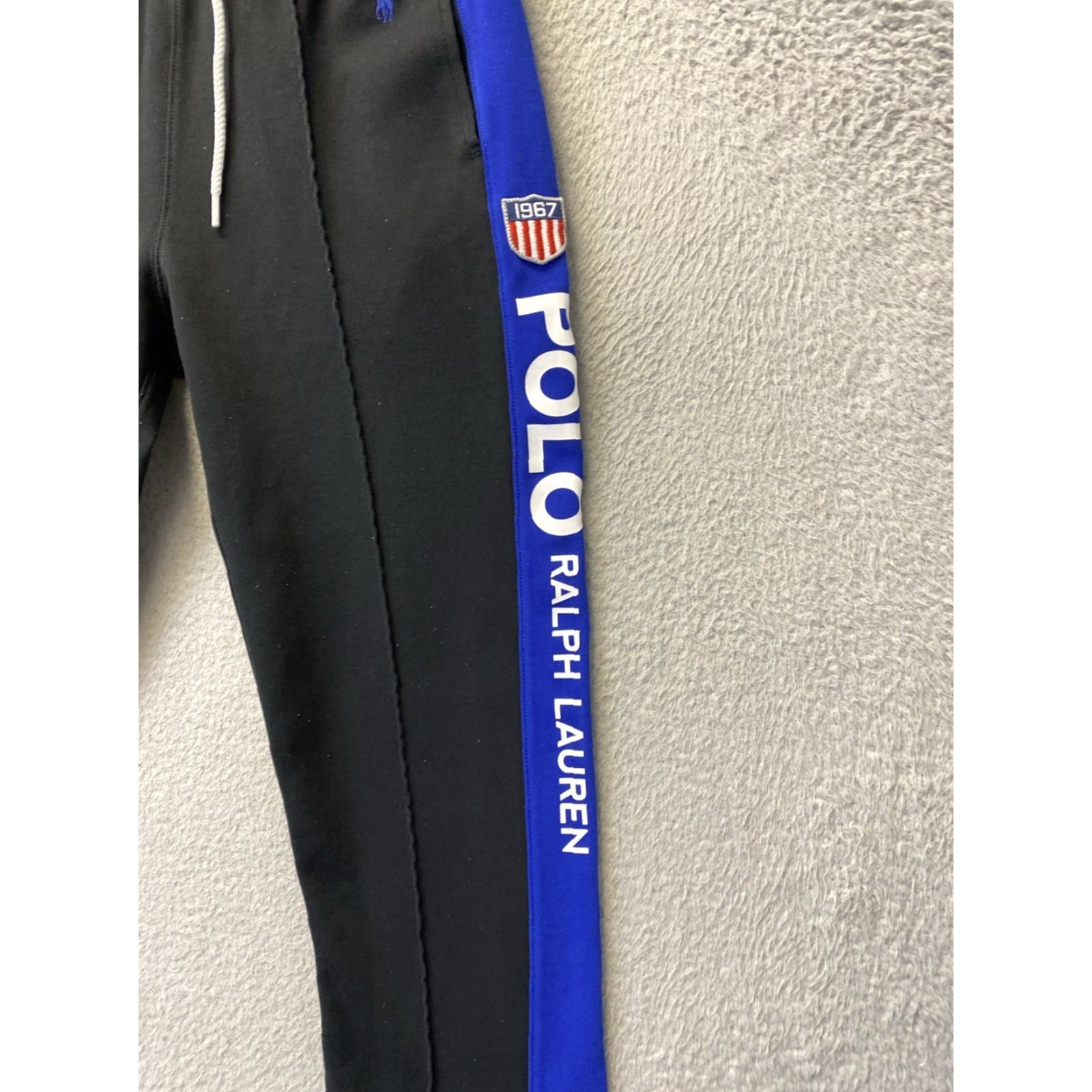Polo Ralph Lauren Polo Ralph Lauren Sweatpants Mens Small Black Blue Track Racing Jogger /165-26 Size US S / EU 44-46 / 1 - 2 Thumbnail