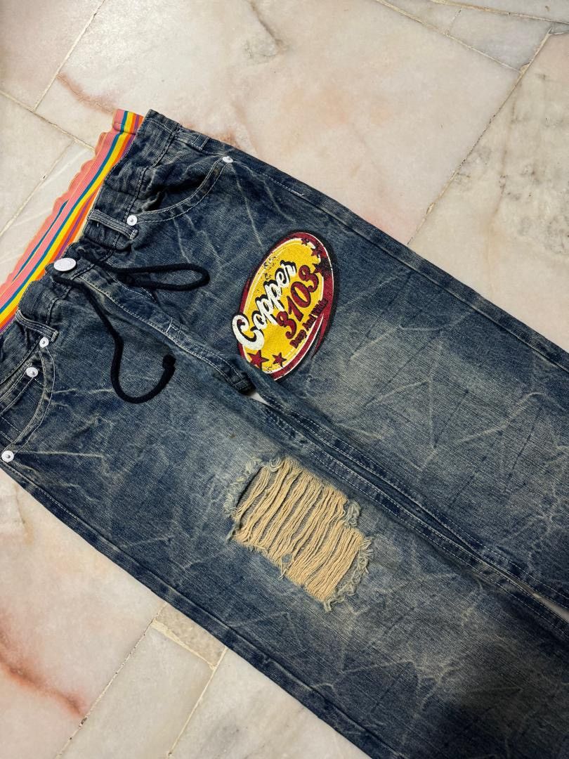Undercover 💥Double Waist💥Vintage 90’s Japanese Whisker Distressed Rare Size 31" - 6 Thumbnail