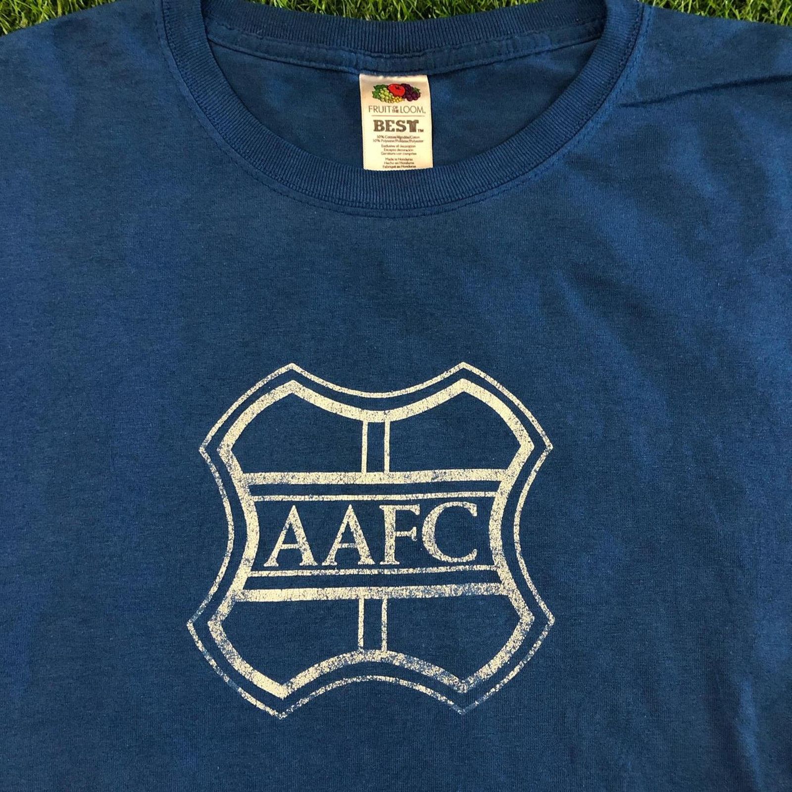 Hanes Men’s Blue AAFC Graphic Number Tee Size US L / EU 52-54 / 3 - 3 Thumbnail