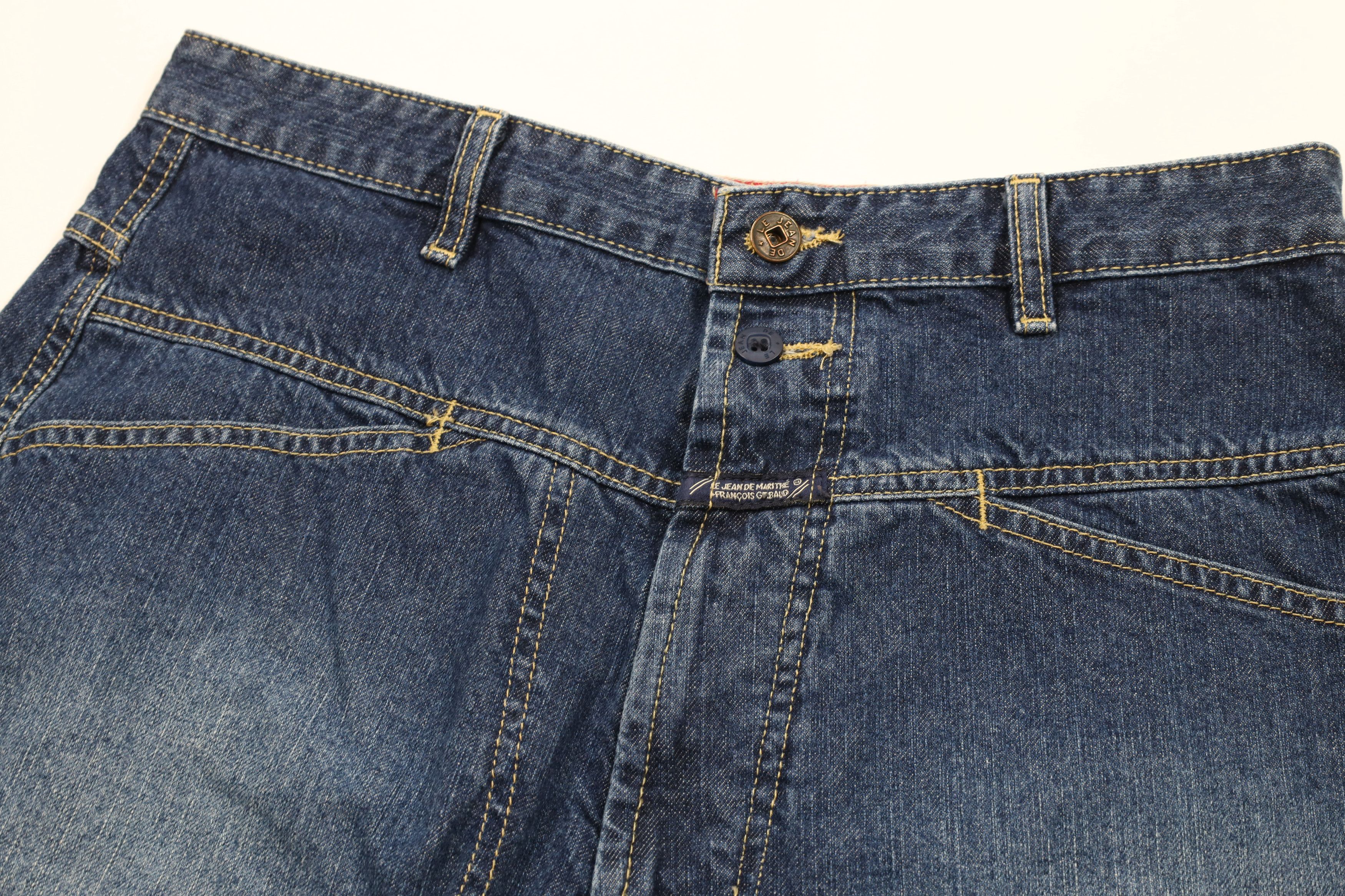 Marithe + Francois Girbaud × Vintage Vintage 90s Marithe Francois Girbaud Baggy Denim Jean Shorts Size US 32 / EU 48 - 5 Thumbnail