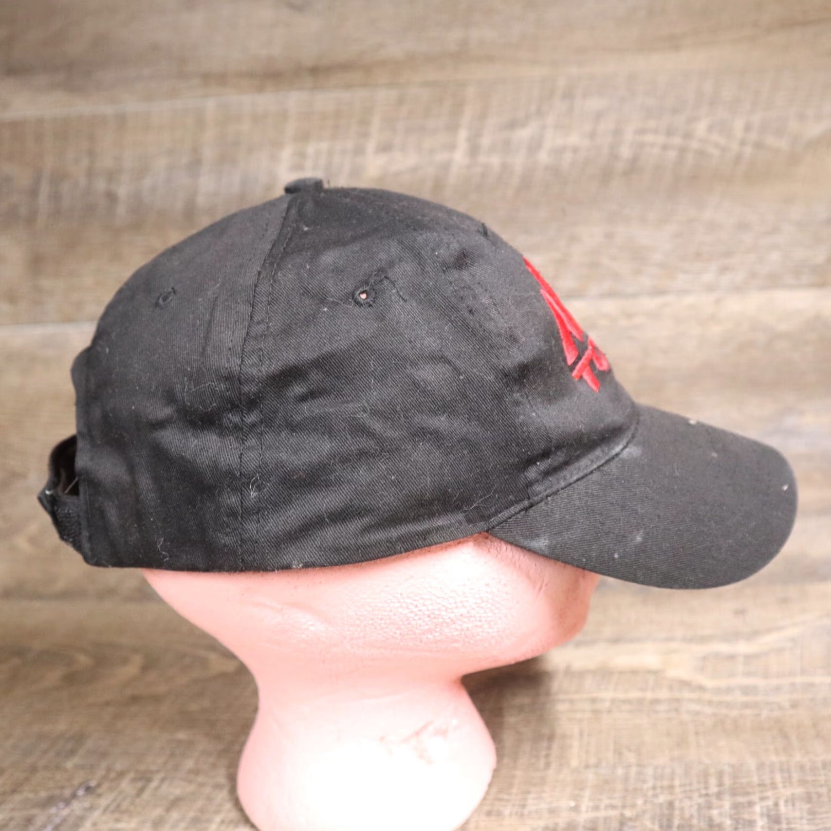 Vintage MAC Tools Hat Baseball Cap, Adjustable, Black, Embroidered, Canvas, Cotton, Mens, Hat Size ONE SIZE - 3 Thumbnail