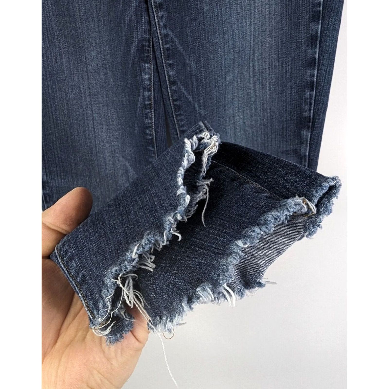 Paige Paige Verdugo Jeans Ankle Blue 27 Skinny Women Denim Raw Hem Belt Loops 5-Pocket Made in USA Size 27" / US 4 / IT 40 - 3 Thumbnail