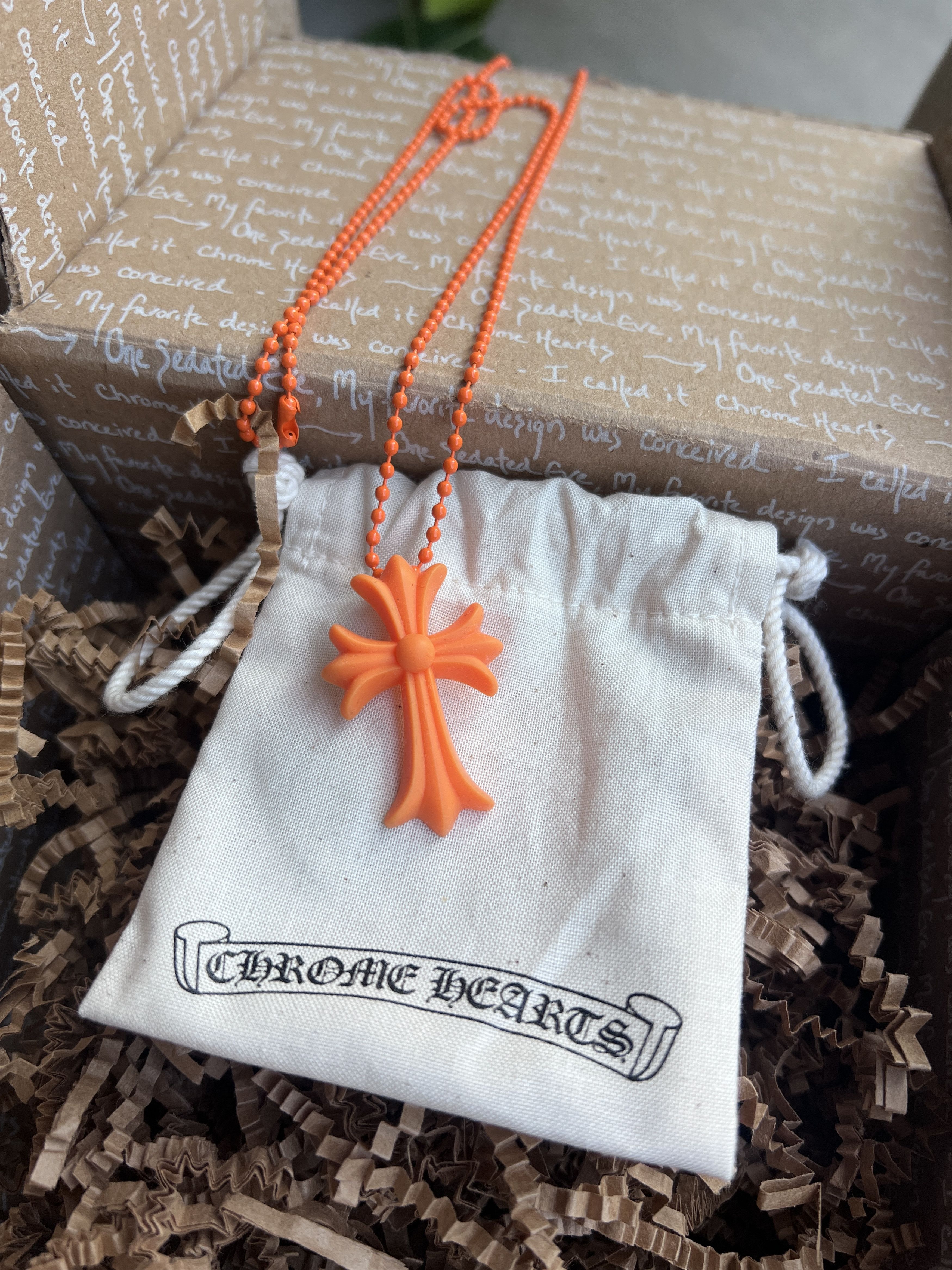 Chrome Hearts Chrome Hearts Cross Silicone Necklace Size ONE SIZE - 2 Thumbnail
