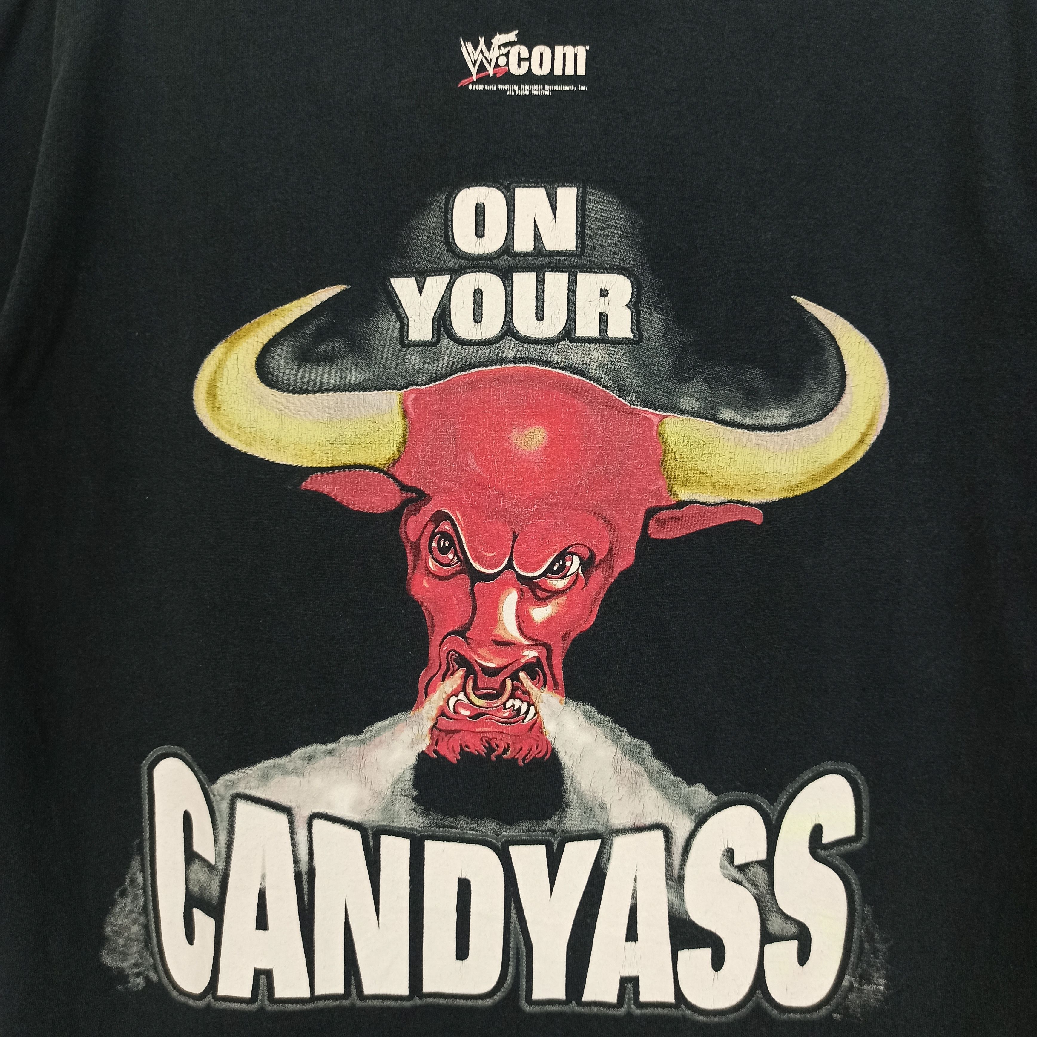 Vintage Vintage The Rock Wresling WWF "CandyAss" Tshirt Size US L / EU 52-54 / 3 - 2 Thumbnail