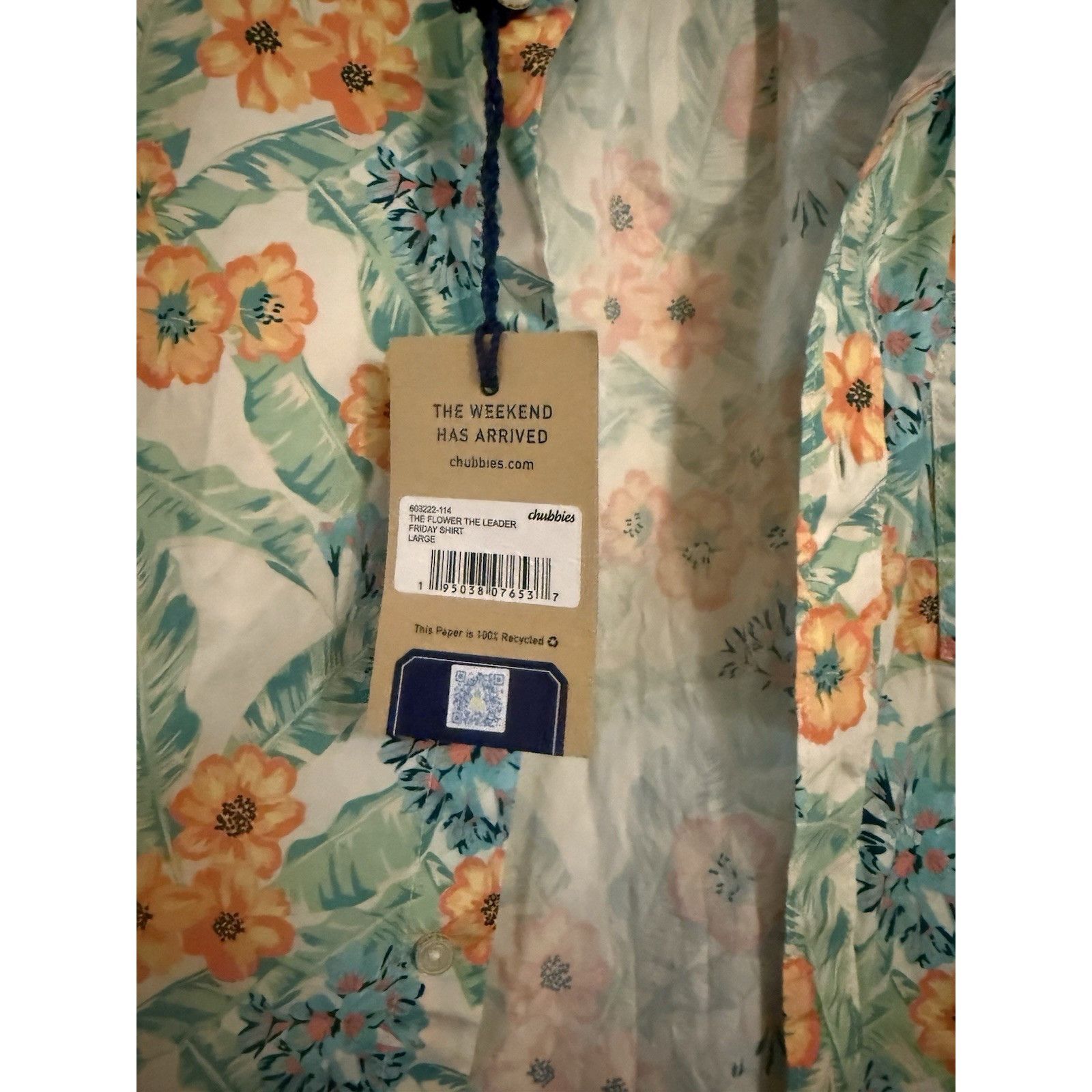 Chubbies NWT Men's Chubbies Shirt Size L Hawaiian Size US L / EU 52-54 / 3 - 2 Thumbnail