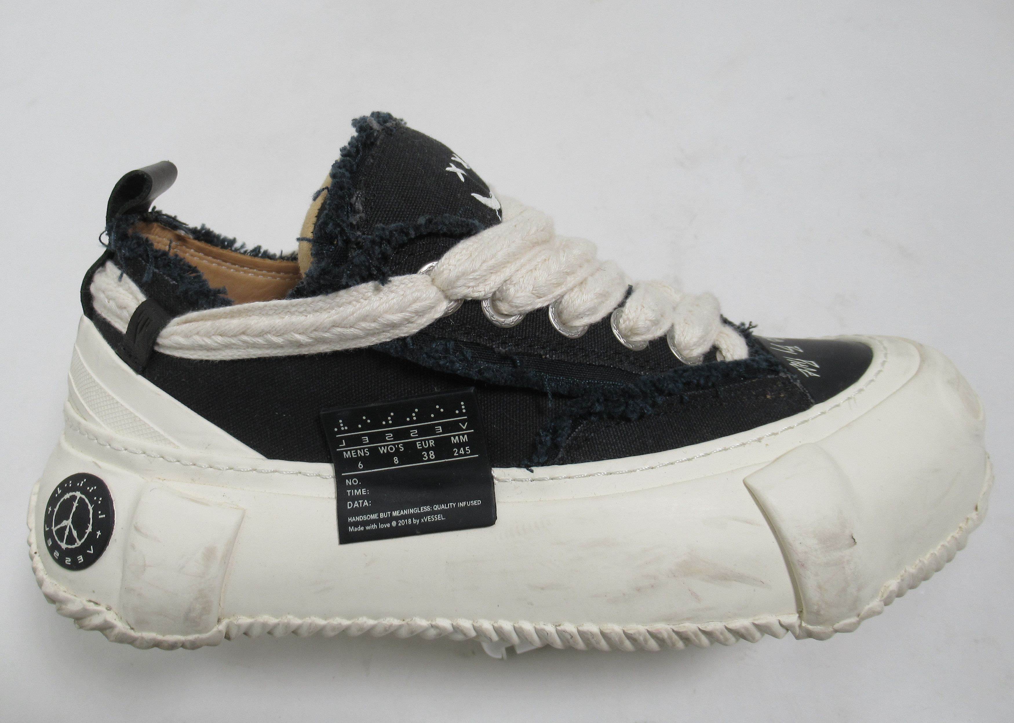 xVESSEL xVessel Unisex G.O.P. 2.0 Marshmallow Lows Black 8 US W Size US 8 / IT 38 - 1 Thumbnail