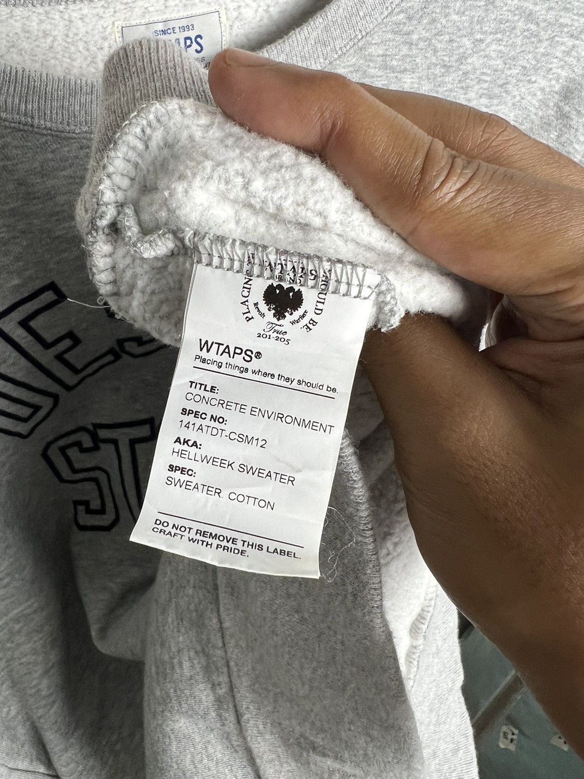 Vintage × Wtaps 2000s Wtaps Desert Storm "Hellweek Sweater" Size US M / EU 48-50 / 2 - 5 Thumbnail