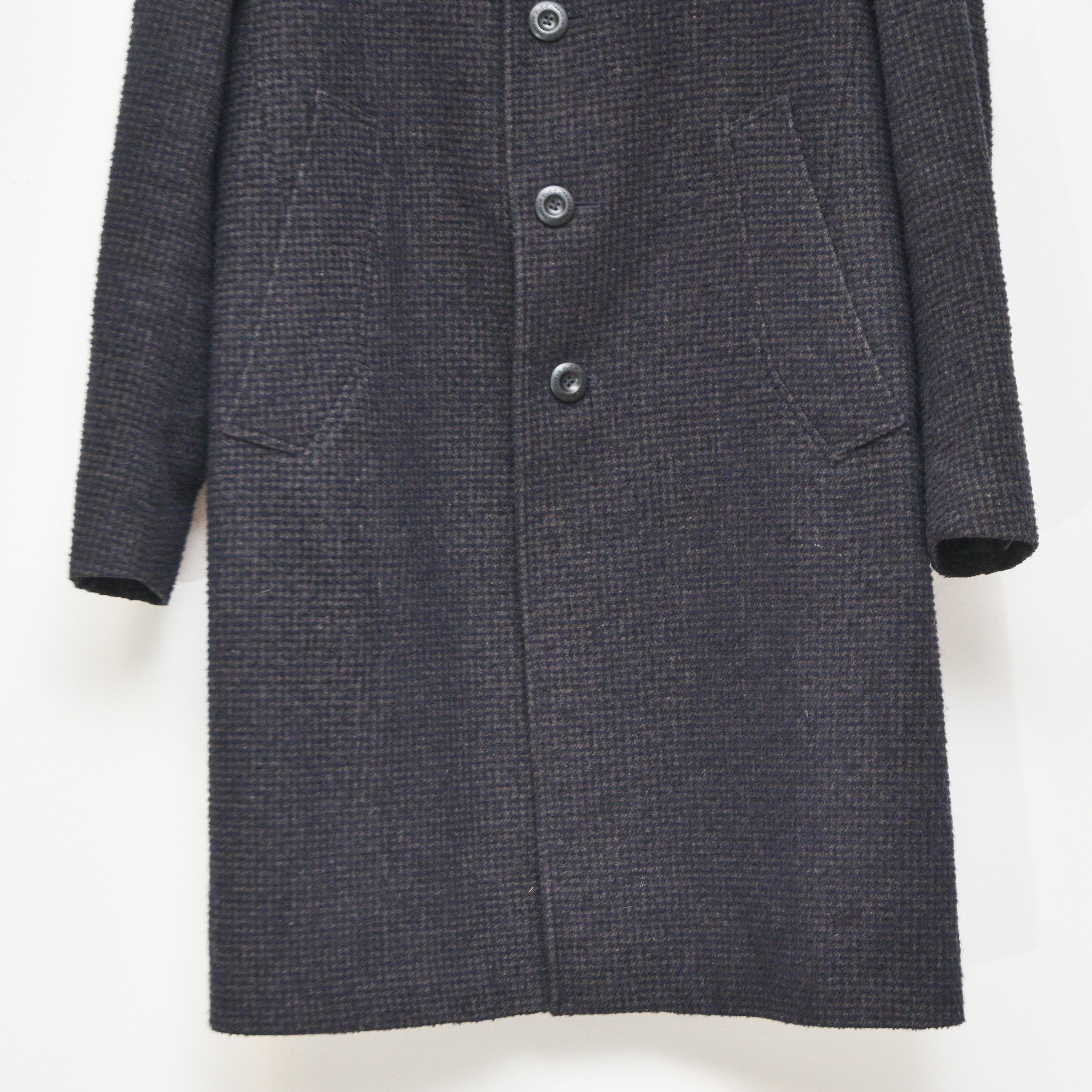 Nudie Jeans NUDIE JEANS CO Men's Wool Blend Coat Grey Check Plaid Size US M / EU 48-50 / 2 - 4 Thumbnail