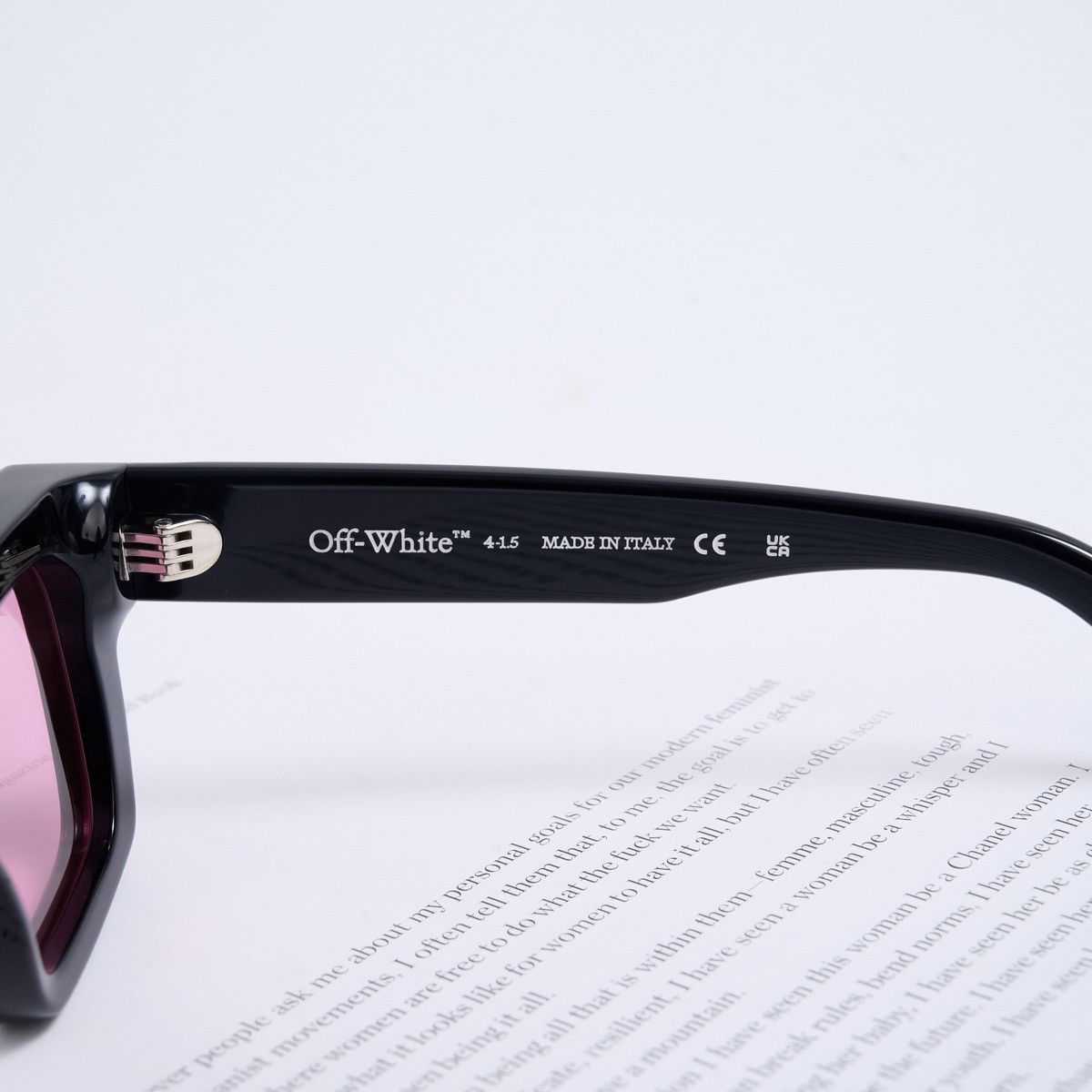 Off-White OFF WHITE VIRGIL BLACK SUNGLASSES Size ONE SIZE - 4 Thumbnail