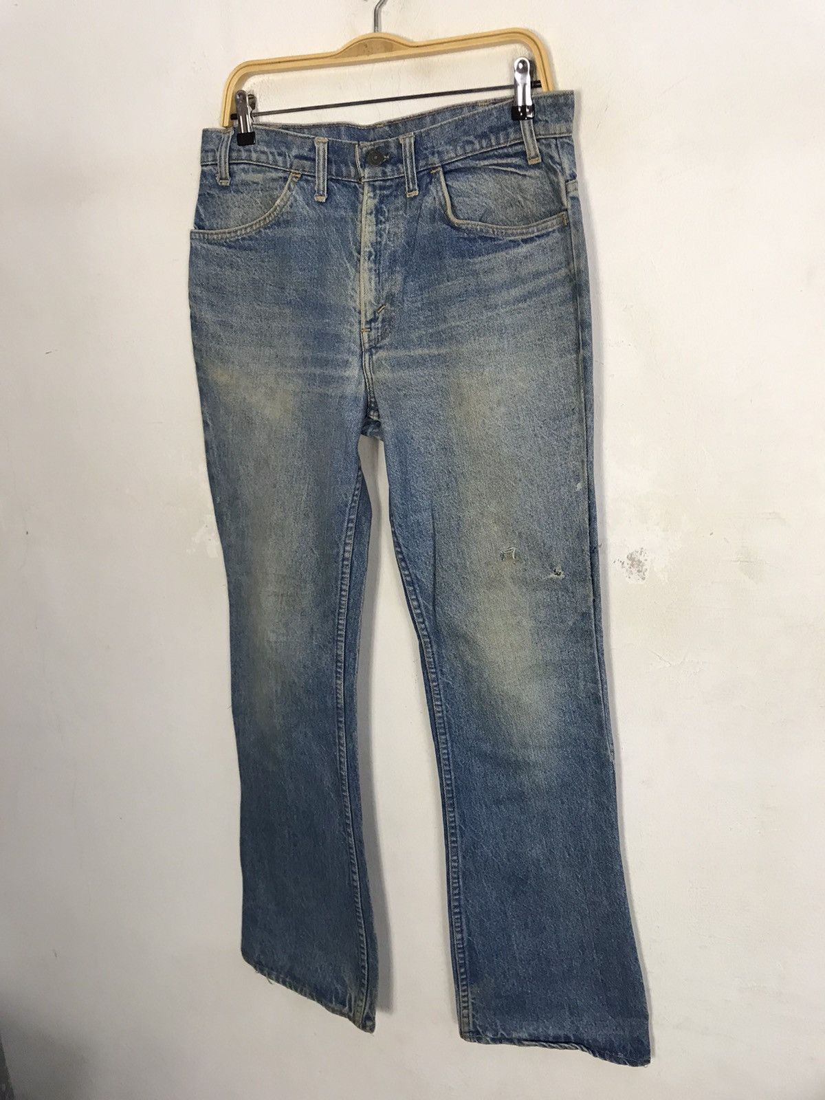 Levi's Vintage Clothing Distressed Levi's Strauss Zipper Indigo Denim Orange Tab Size US 31 - 3 Thumbnail