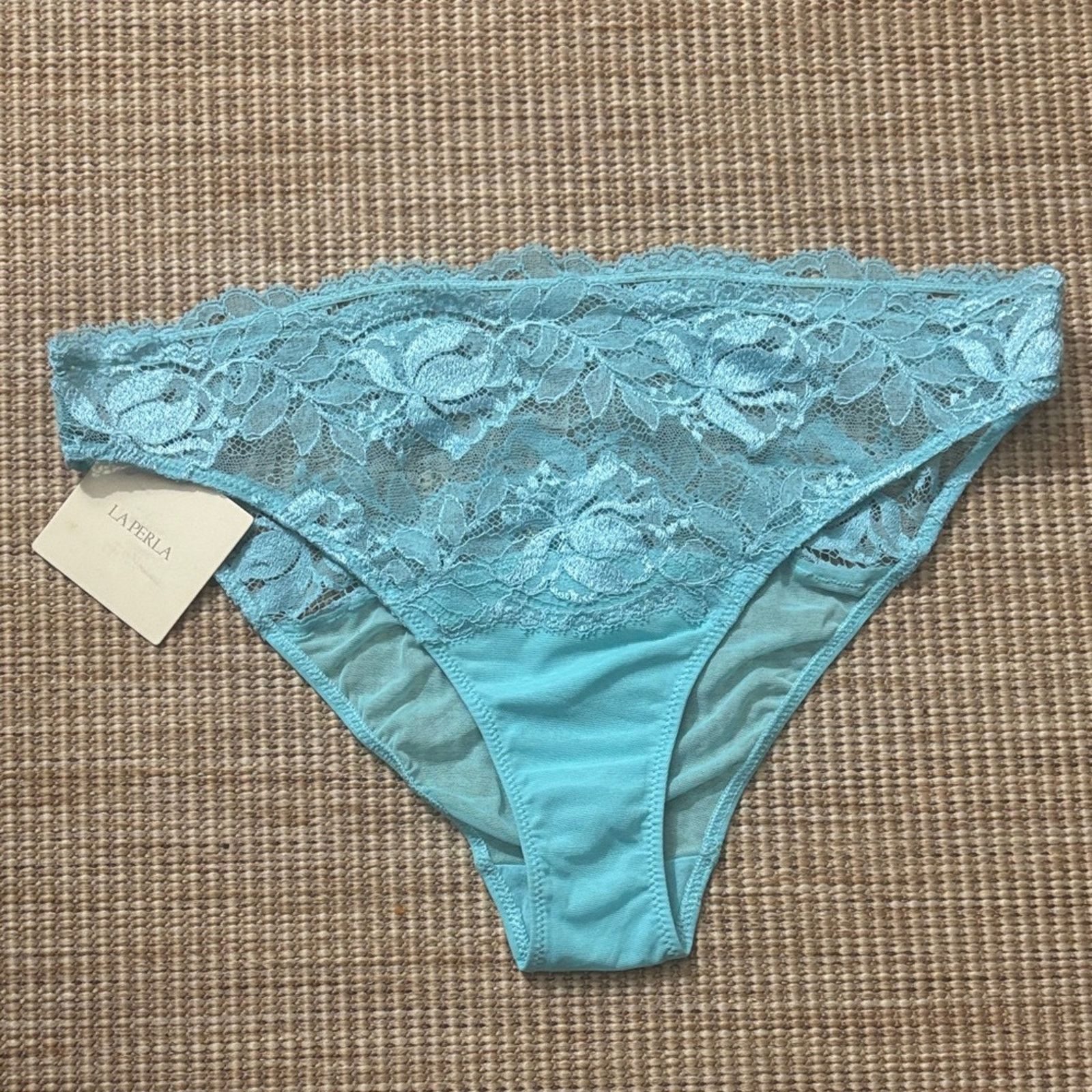 La Perla La Perla Women's Lace Panties - Turquoise Size M Size ONE SIZE - 1 Thumbnail