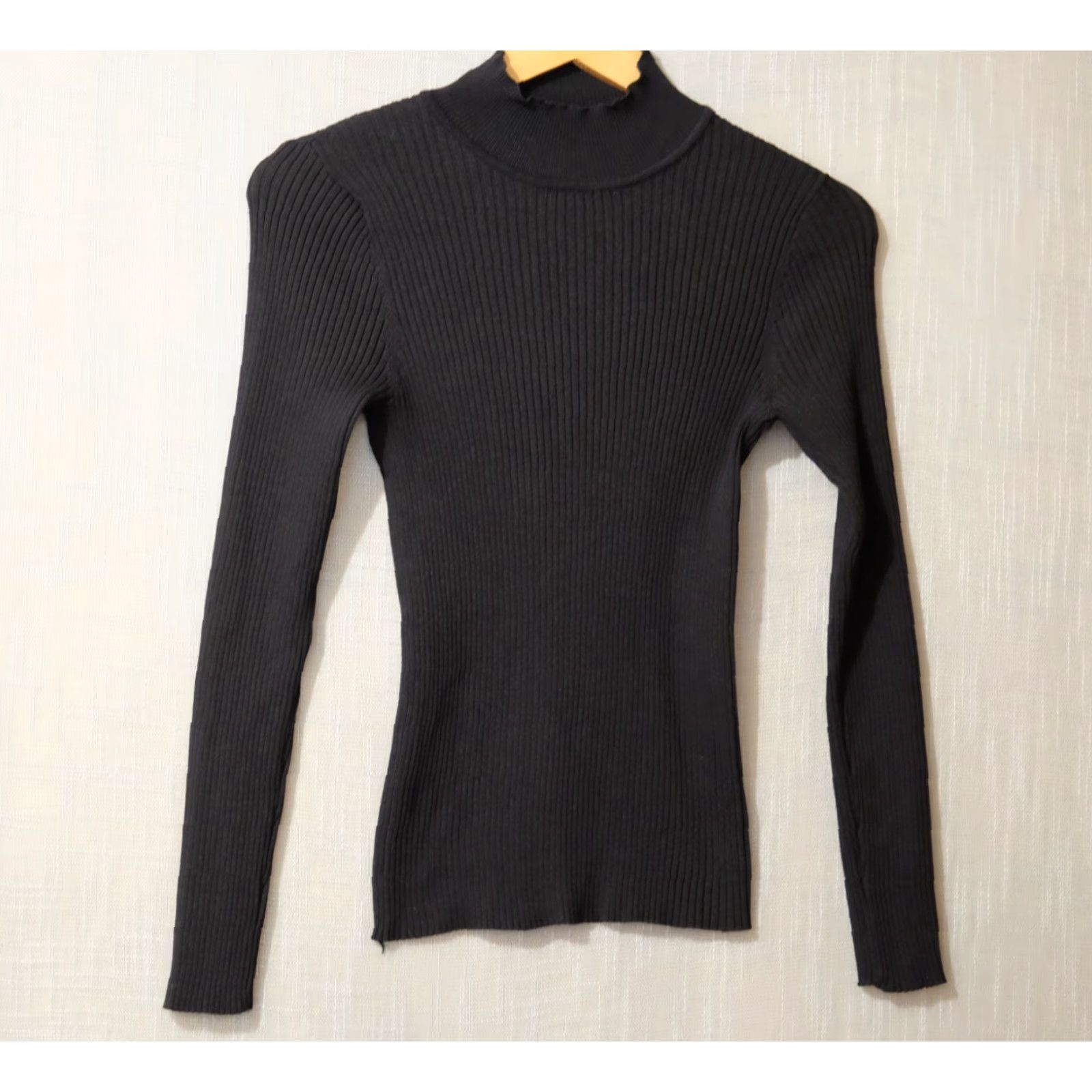 Vintage Nwot! White Birch Black Sweater Pullover Mock Neck Long Sleeve Women's S #A1-80 Size S / US 4 / IT 40 - 2 Thumbnail