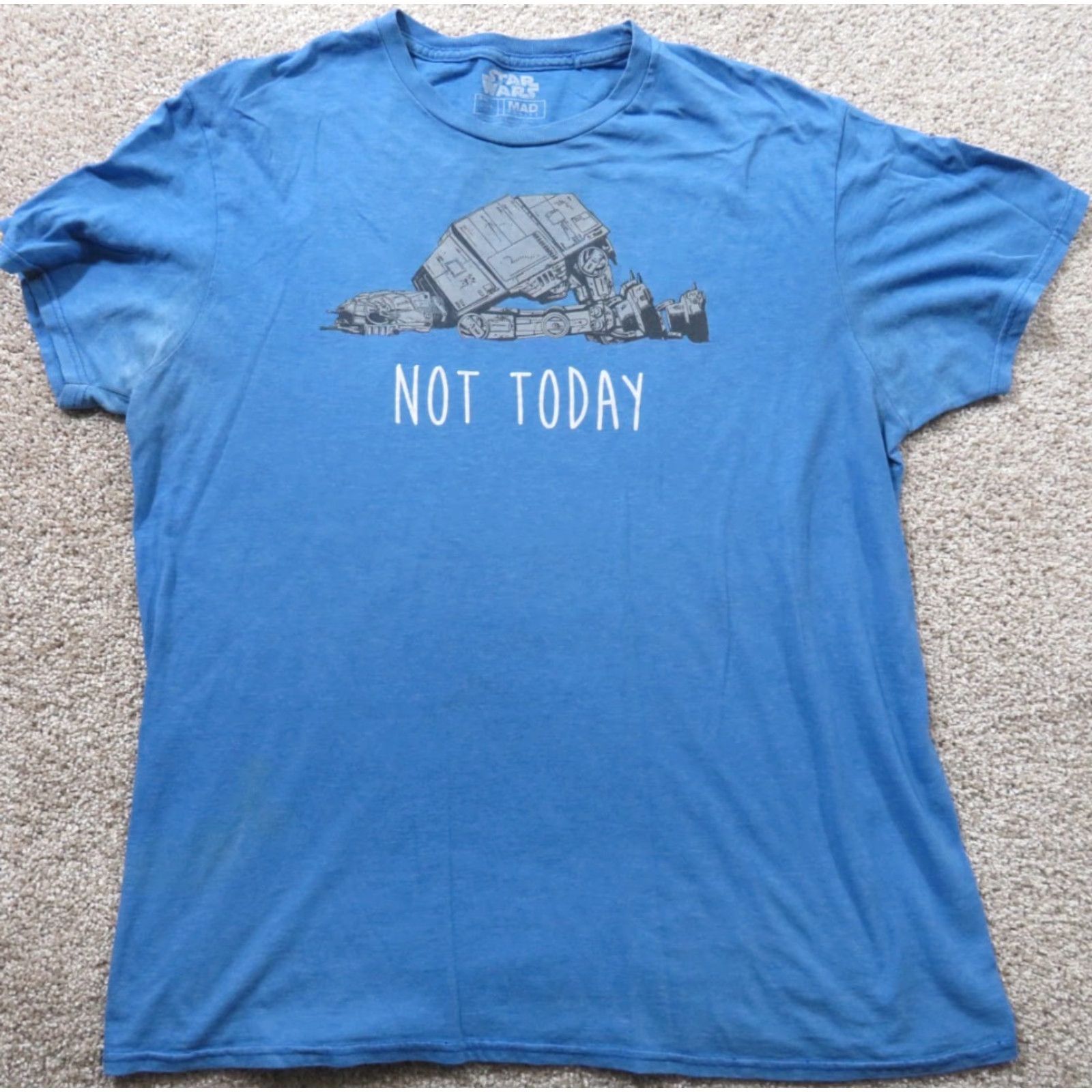 Star Wars VTG Star Wars Not Today At-At Tired TGIF Help Funny Droid T-Shirt L Multicolor Crew Neck Short Sleeve Unisex Adults Size US L / EU 52-54 / 3 - 2 Thumbnail