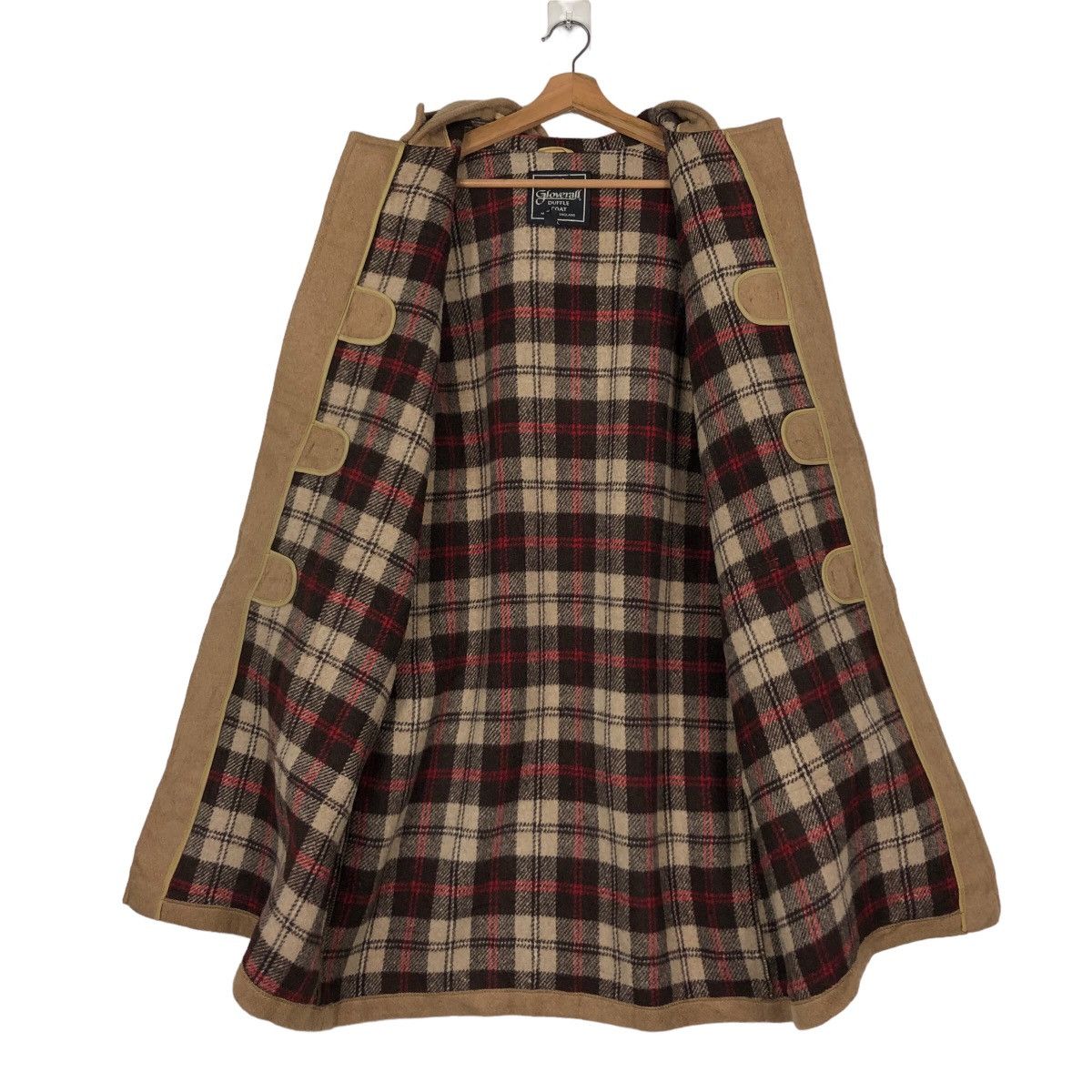 Vintage 🔥Vintage Duffle Wool Jacket Gloverall Blanket Tartan Check Size US M / EU 48-50 / 2 - 13 Thumbnail
