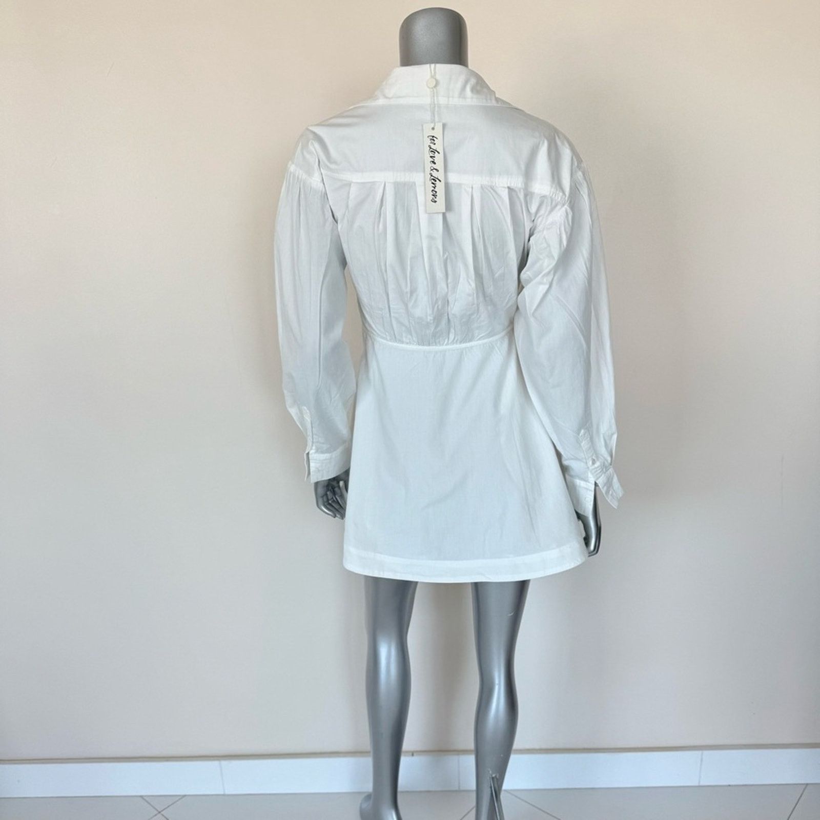 For Love & Lemons NWT!!! For Love and Lemons women shirt dress size XS Size XS / US 0-2 / IT 36-38 - 4 Thumbnail