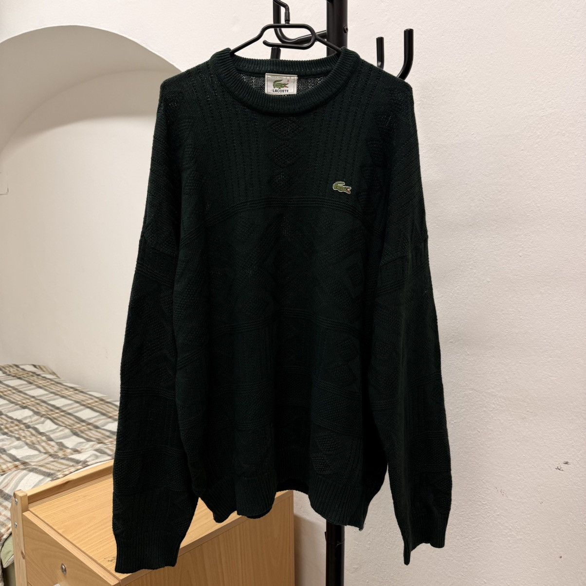 Lacoste Vintage 80’s Lacoste Sweater Coogi Style Wool Lacoste Size US XL / EU 56 / 4 - 1 Thumbnail