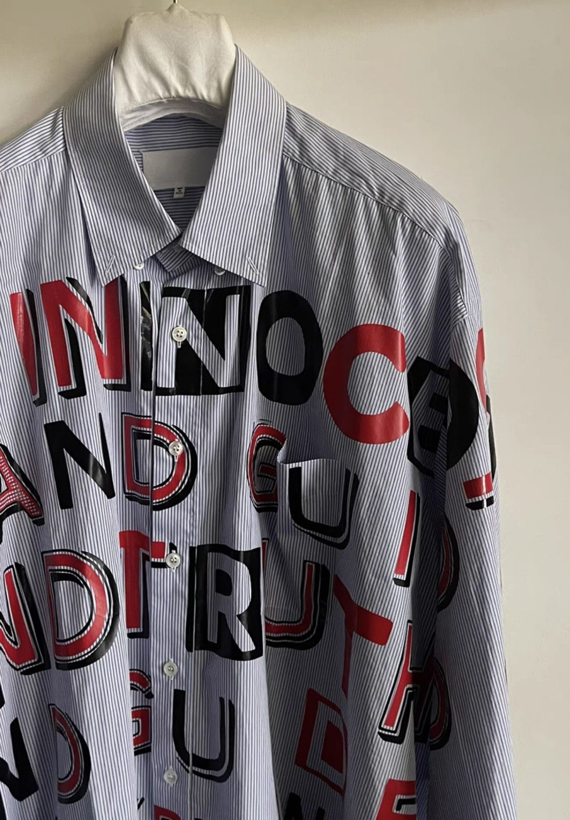 Maison Margiela Maison Margiela｜17ss offset letter shirt jacket Size US XXS / EU 40 - 2 Thumbnail