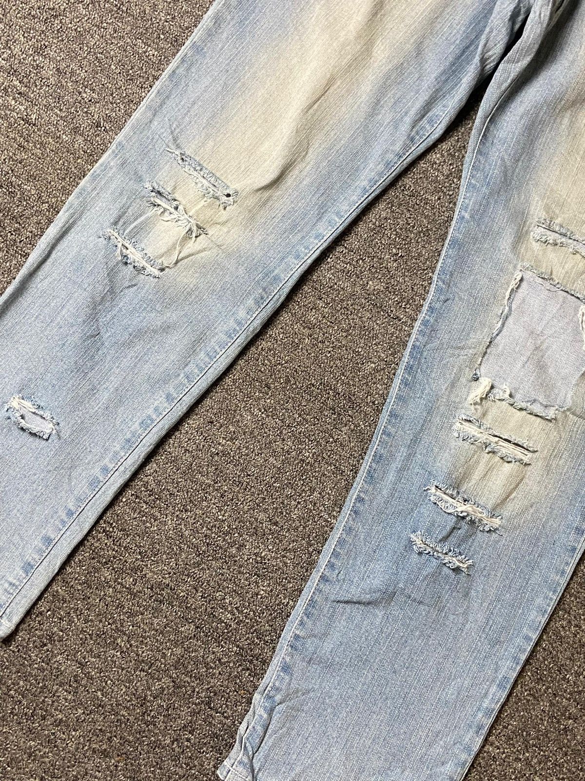 Japanese Brand × Vintage Japanese Brand Distressed Denim Ripped Jeans (123) Size US 34 / EU 50 - 9 Thumbnail
